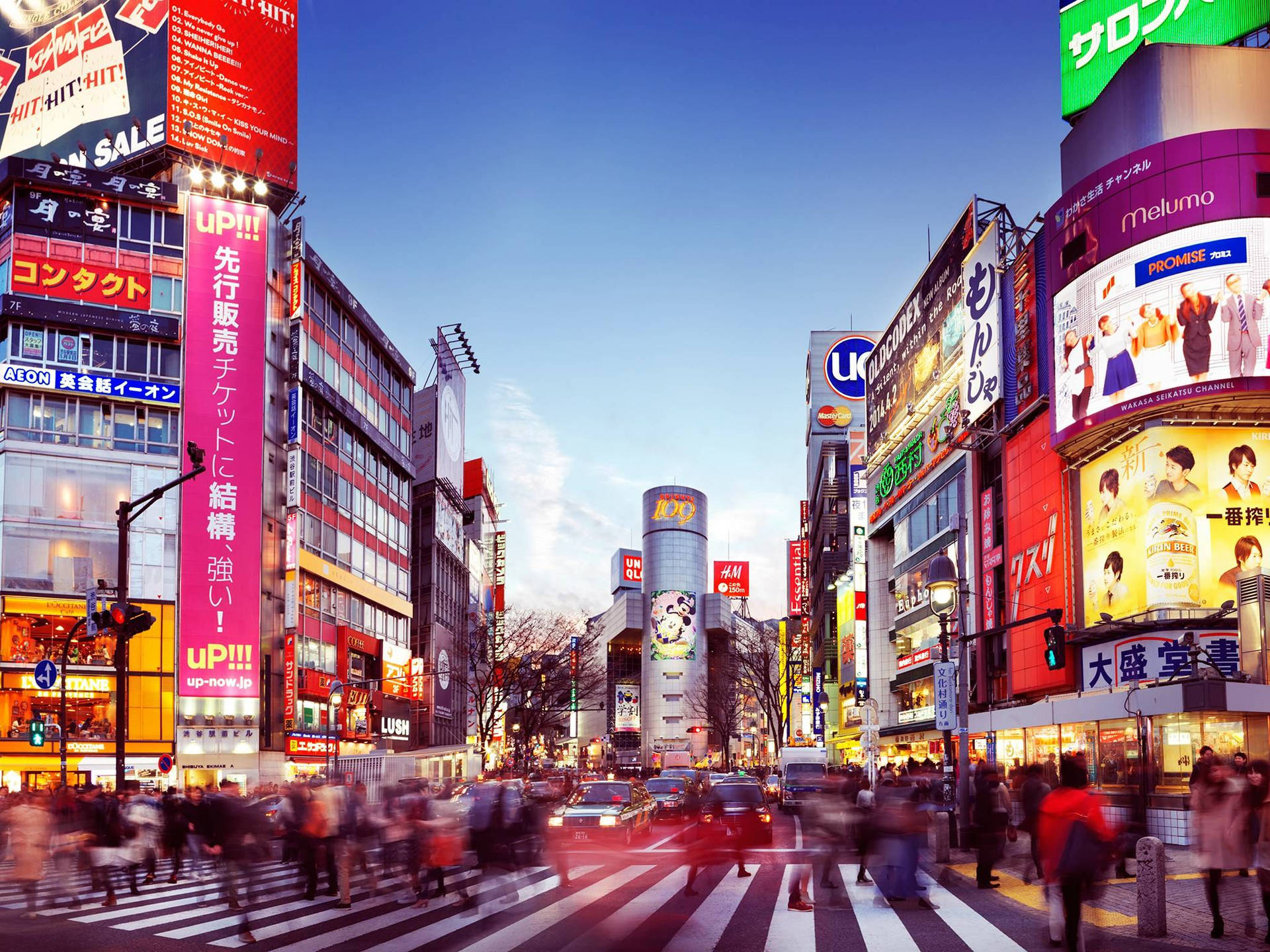 Spectacular View Of The Tokyo Skyline During The Day Background