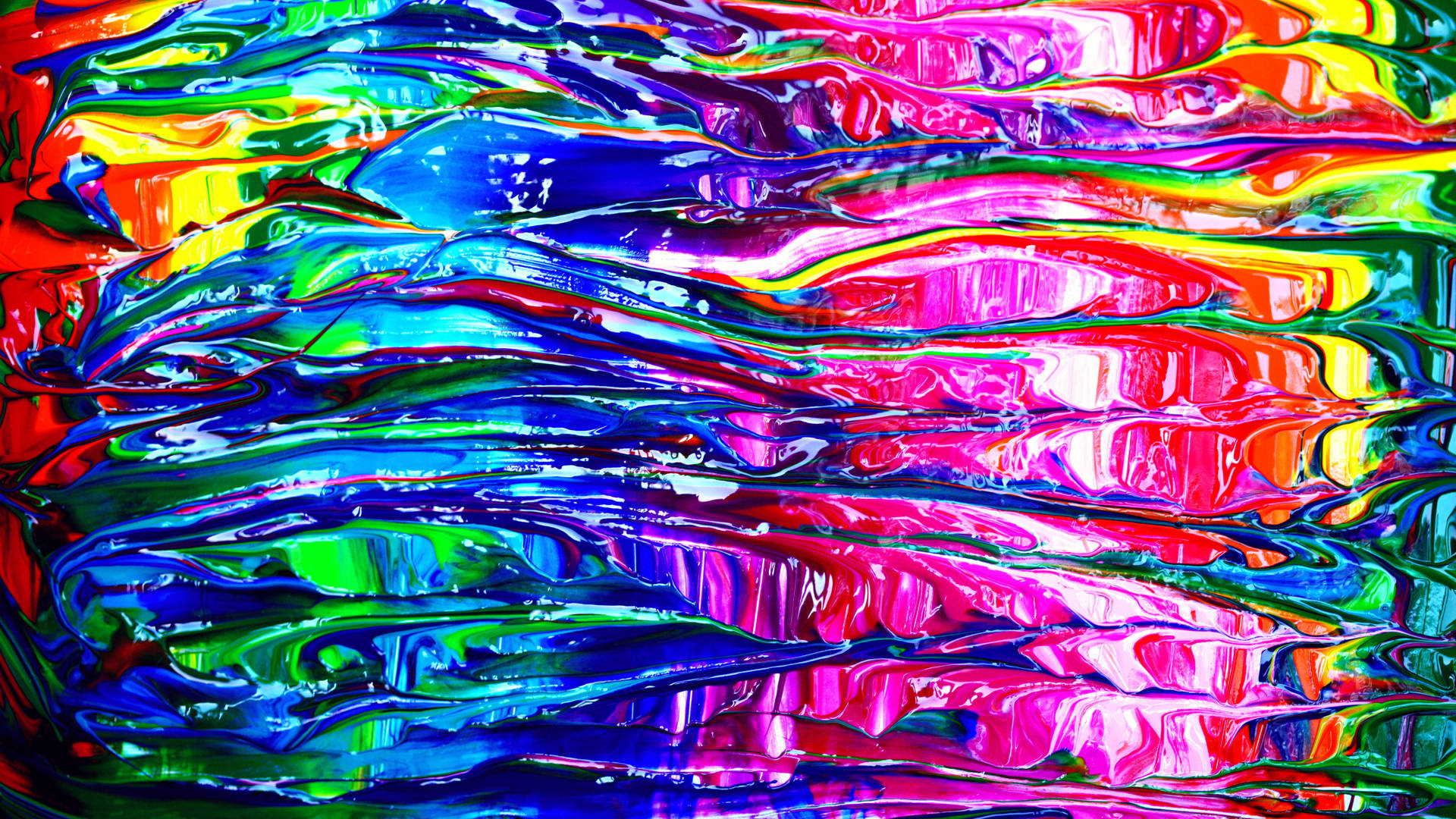 Spectrum Liquid Paint Art Background