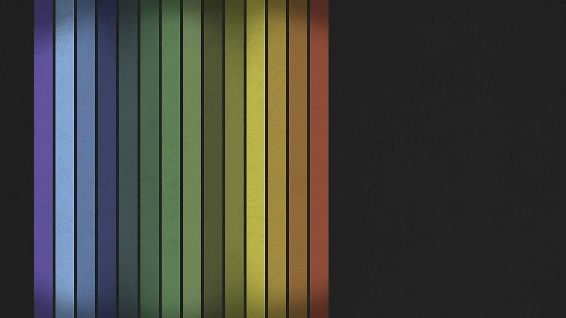 Spectrum Stripes In Black Background