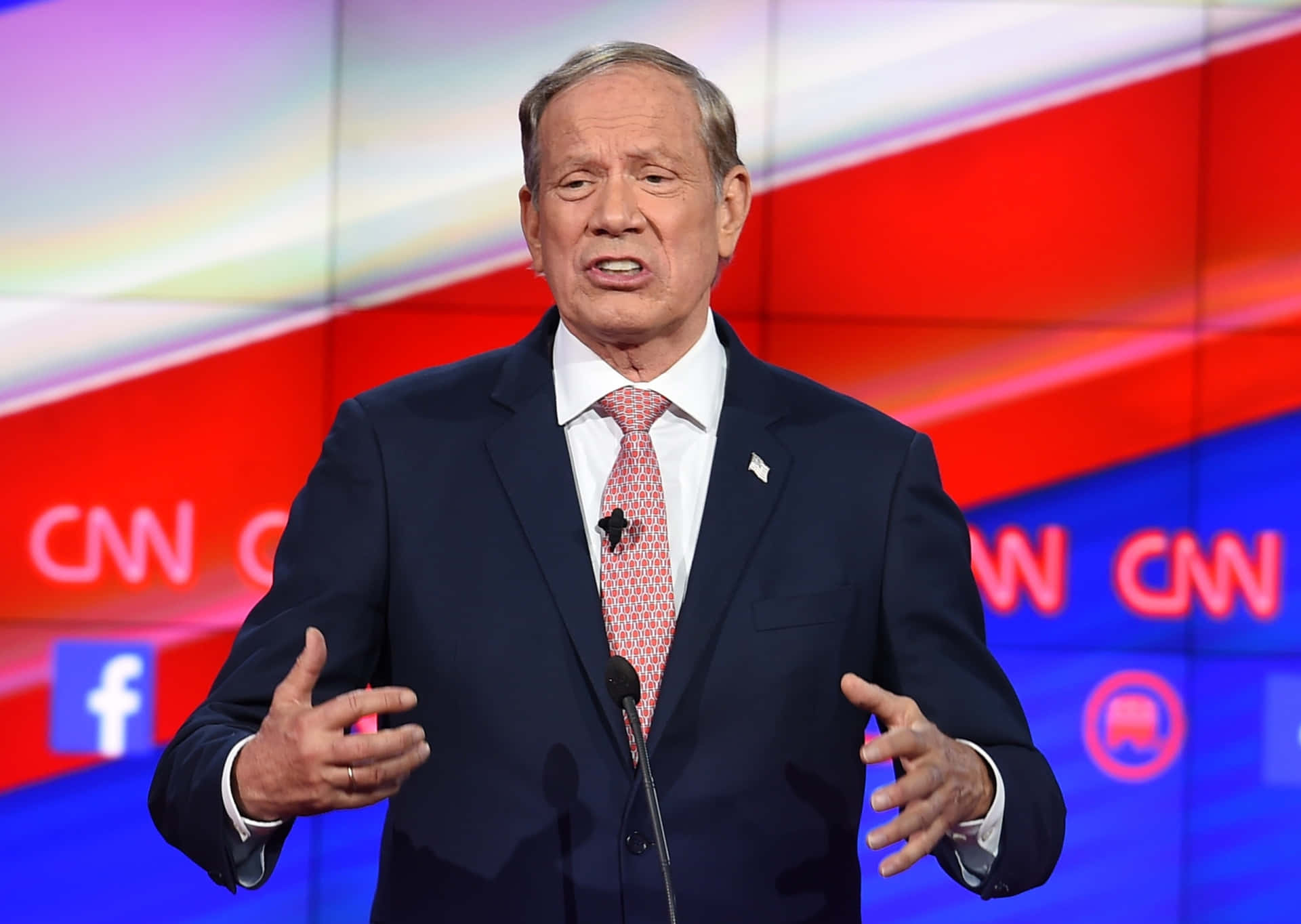 Speech Of George Pataki On Cnn Background