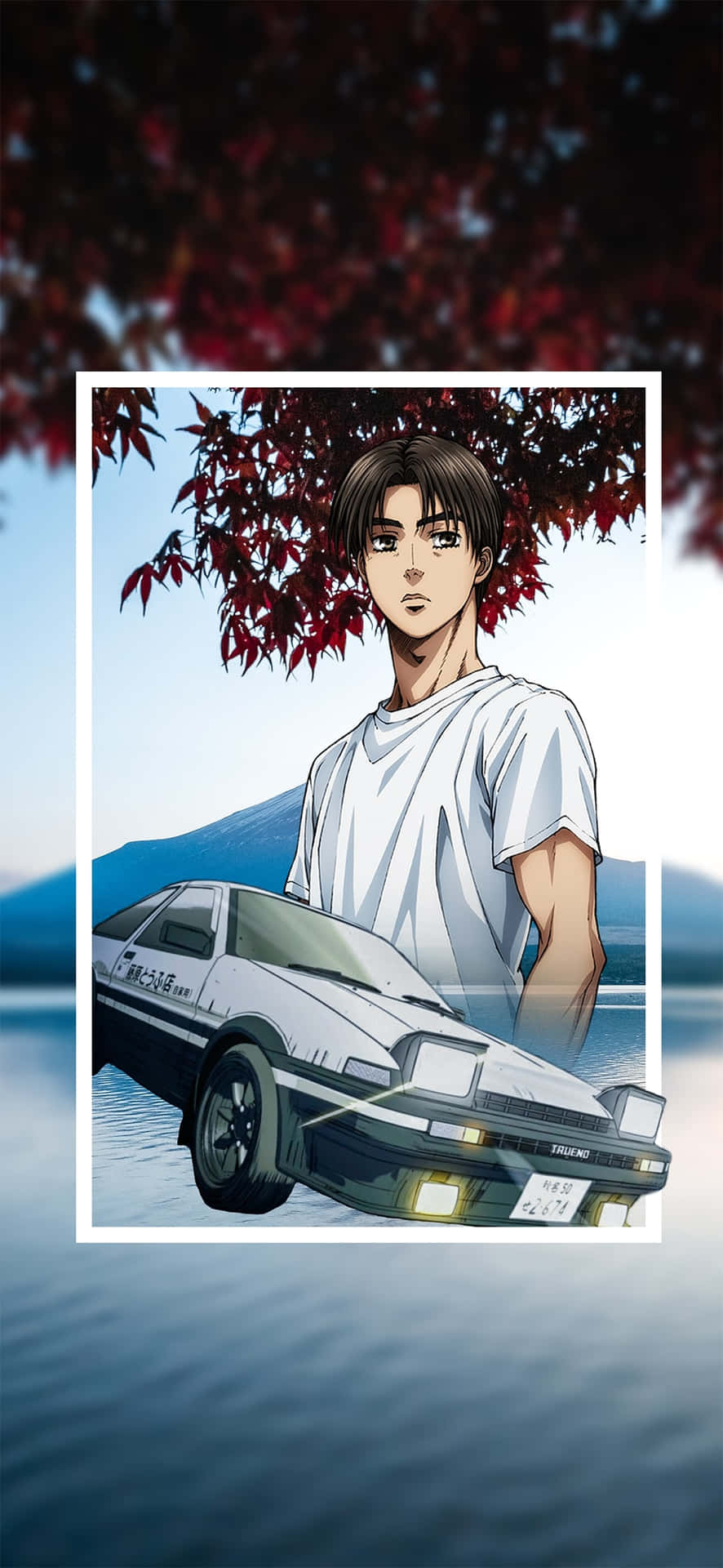 Speed Ahead With The Newest Initial D Phone! Background