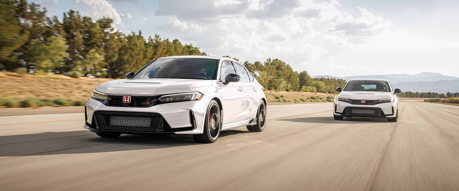 Speed Along In Style With The Honda Civic Type R Background