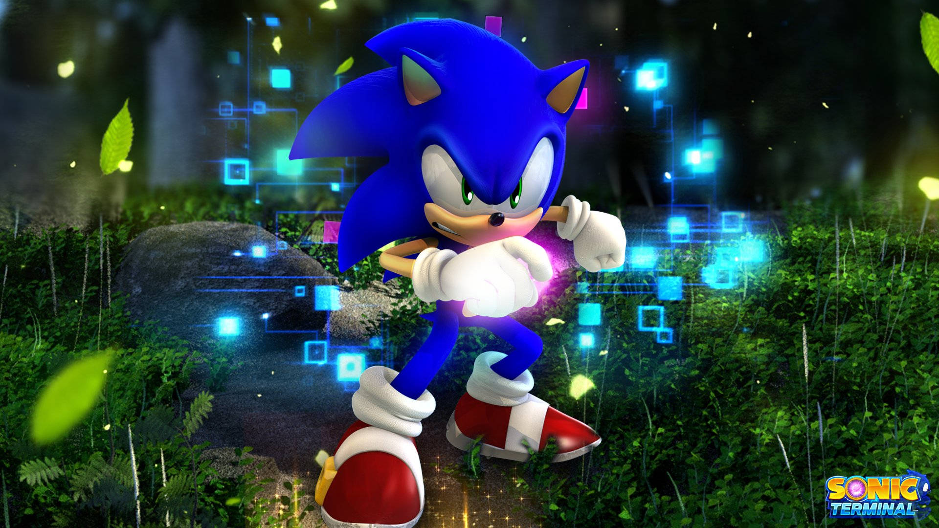 Speed Along With Cool Sonic! Background