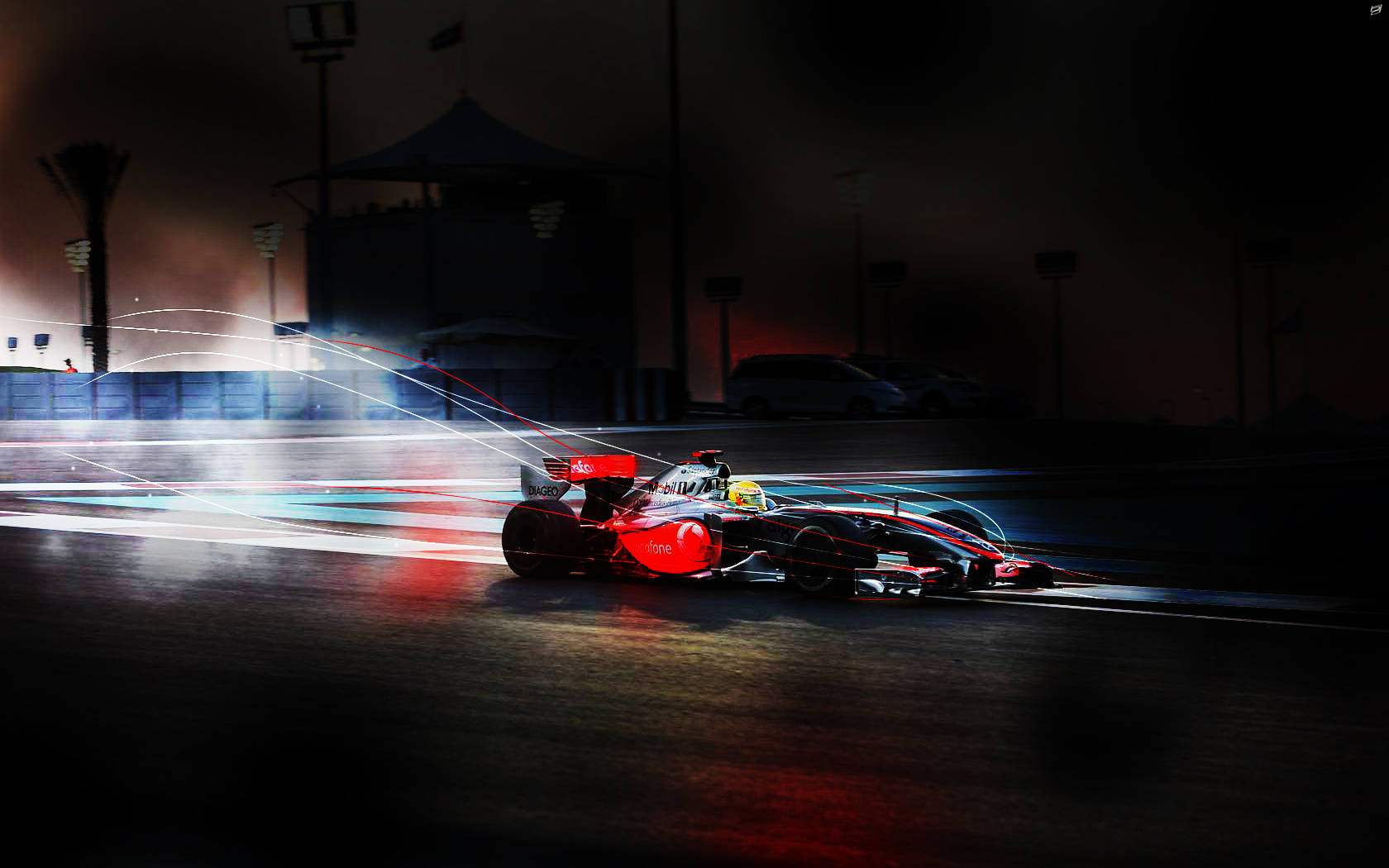 Speed And Precision Collide In Formula 1 Desktop Background