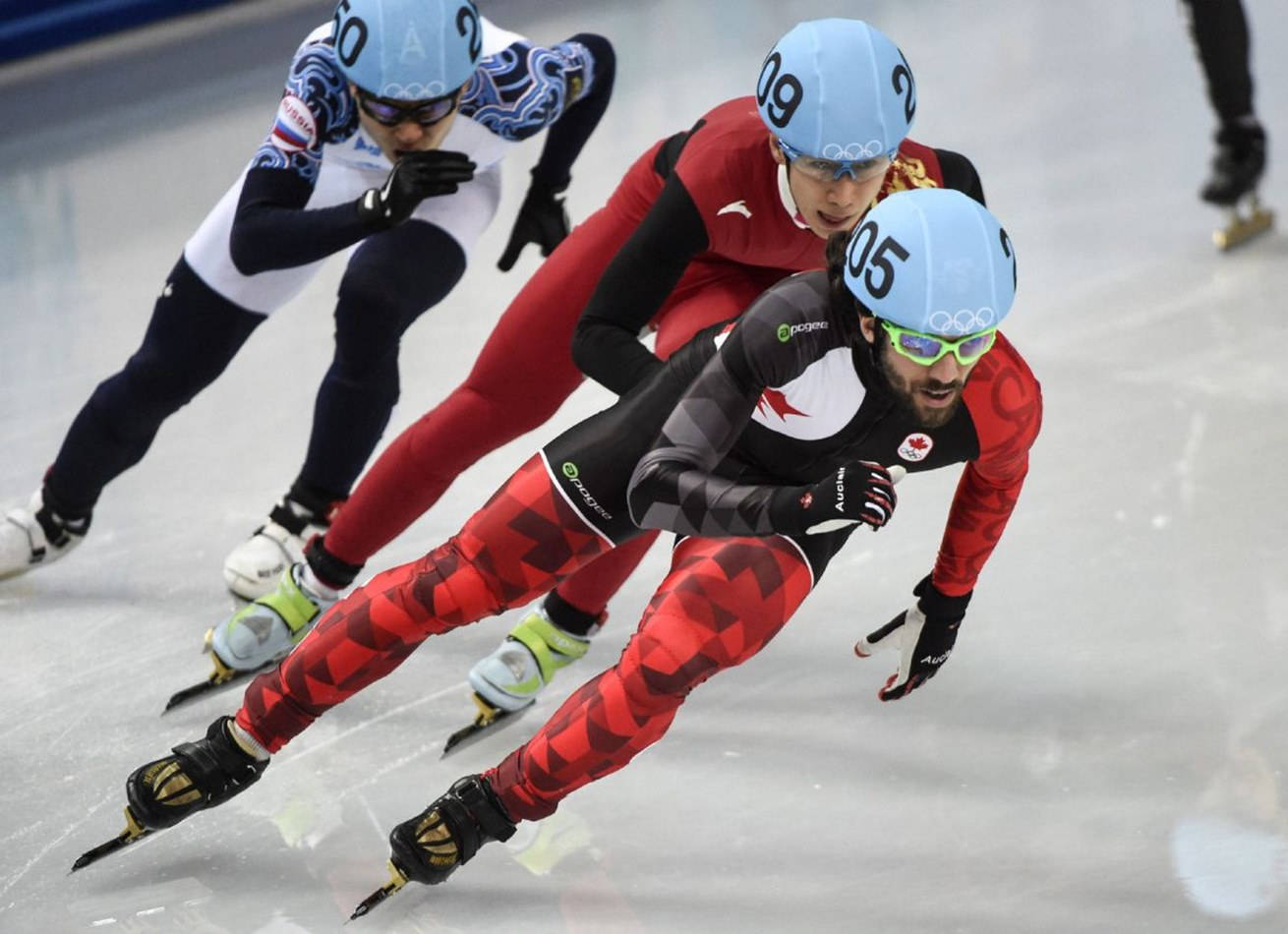 Speed Skaters Olympic Sports