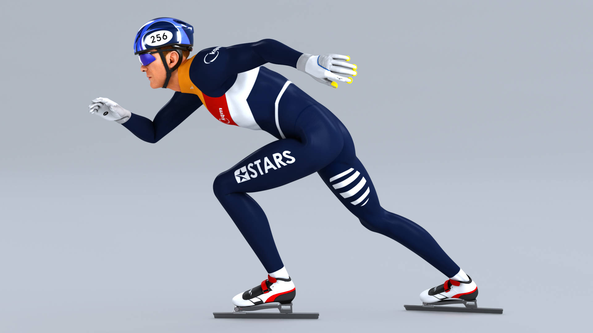 Speed Skating Animation