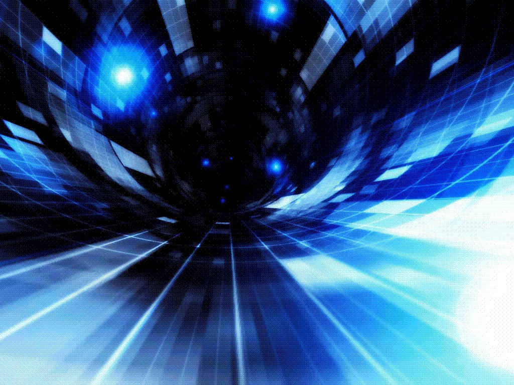 Speed Tunnel Black And Blue Background Background