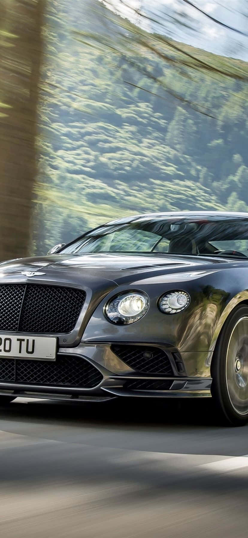 Speeding Continental Bentley Iphone Background