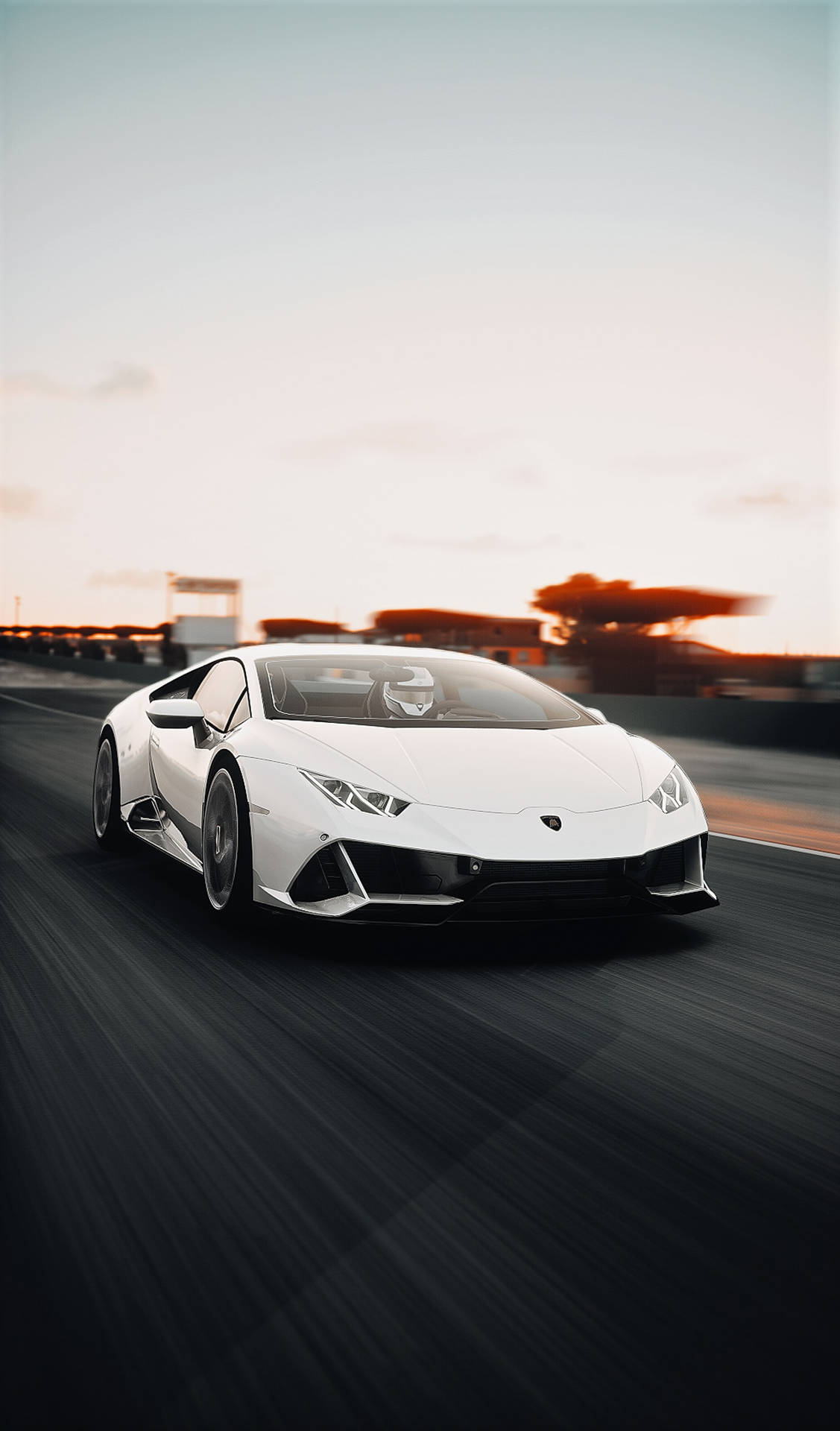 Speeding Lamborghini Galaxy Background
