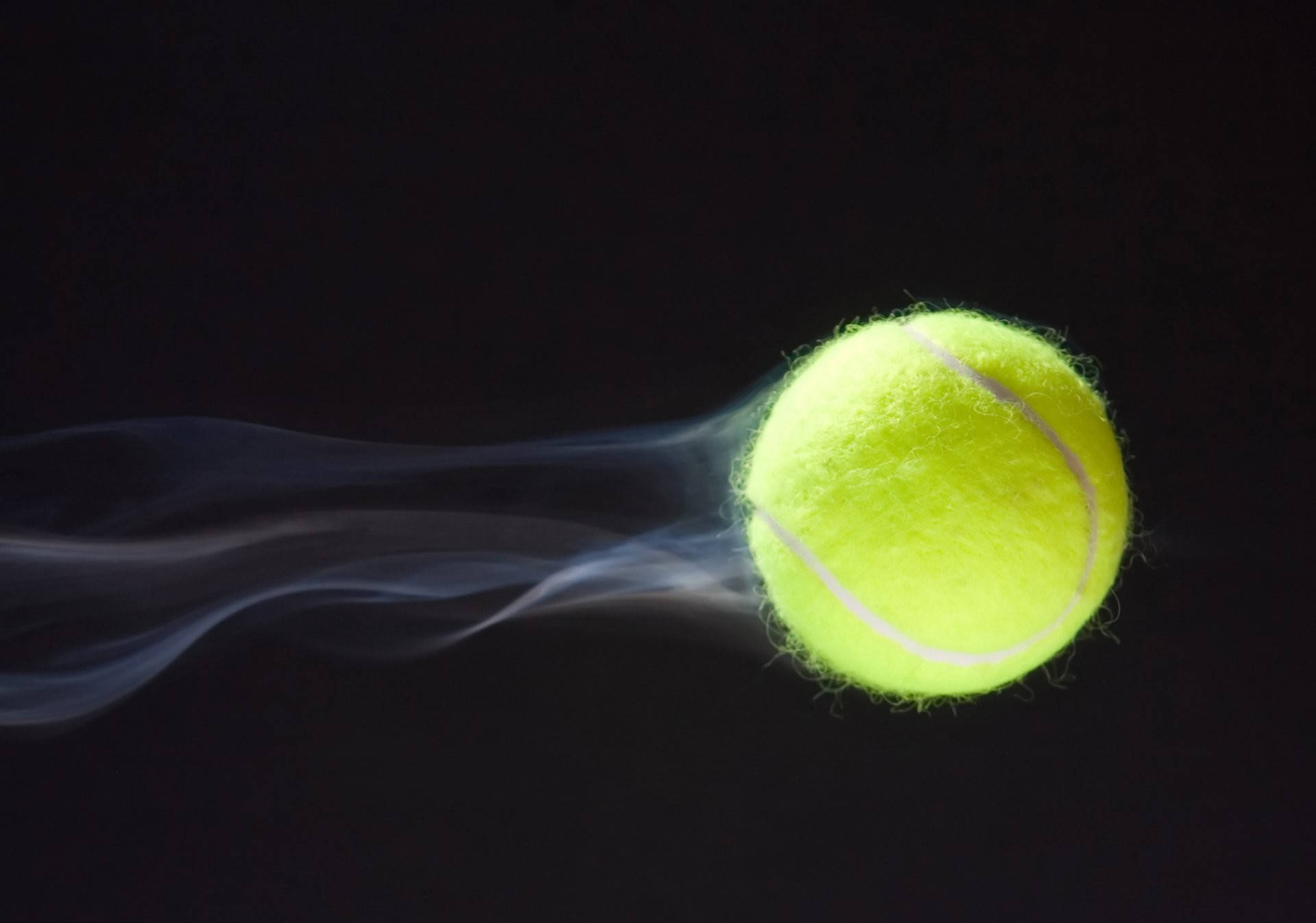 Speeding Tennis Ball Background