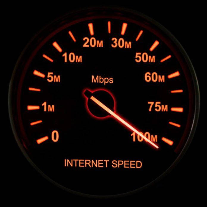 Speedtest Orange Lights Background