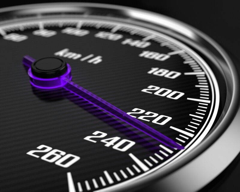 Speedtest Purple Arrow