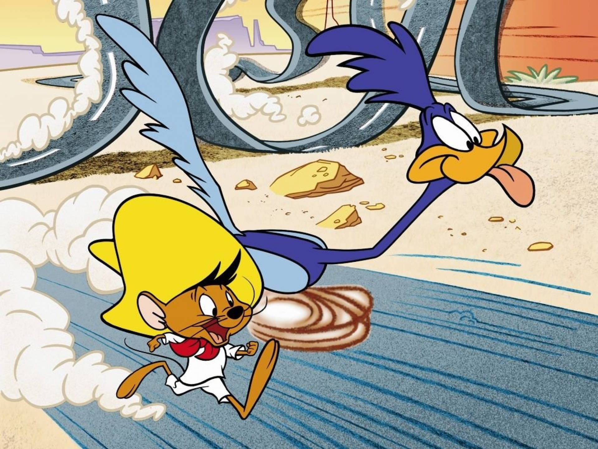 Speedy Gonzales And Road Runner Background