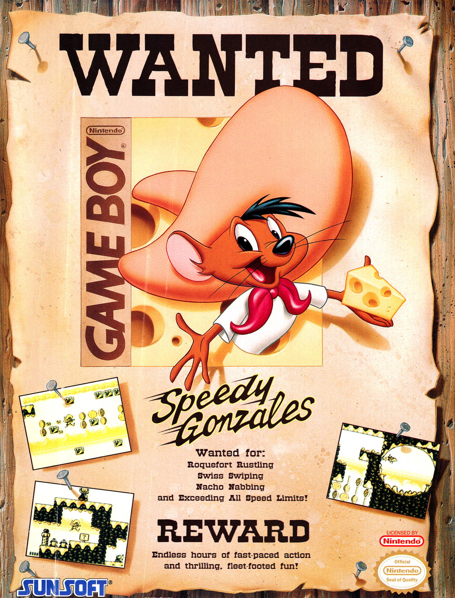 Speedy Gonzales Wanted Poster
