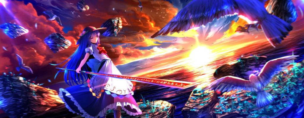 Spellbinding Encounter In Touhou Universe Background
