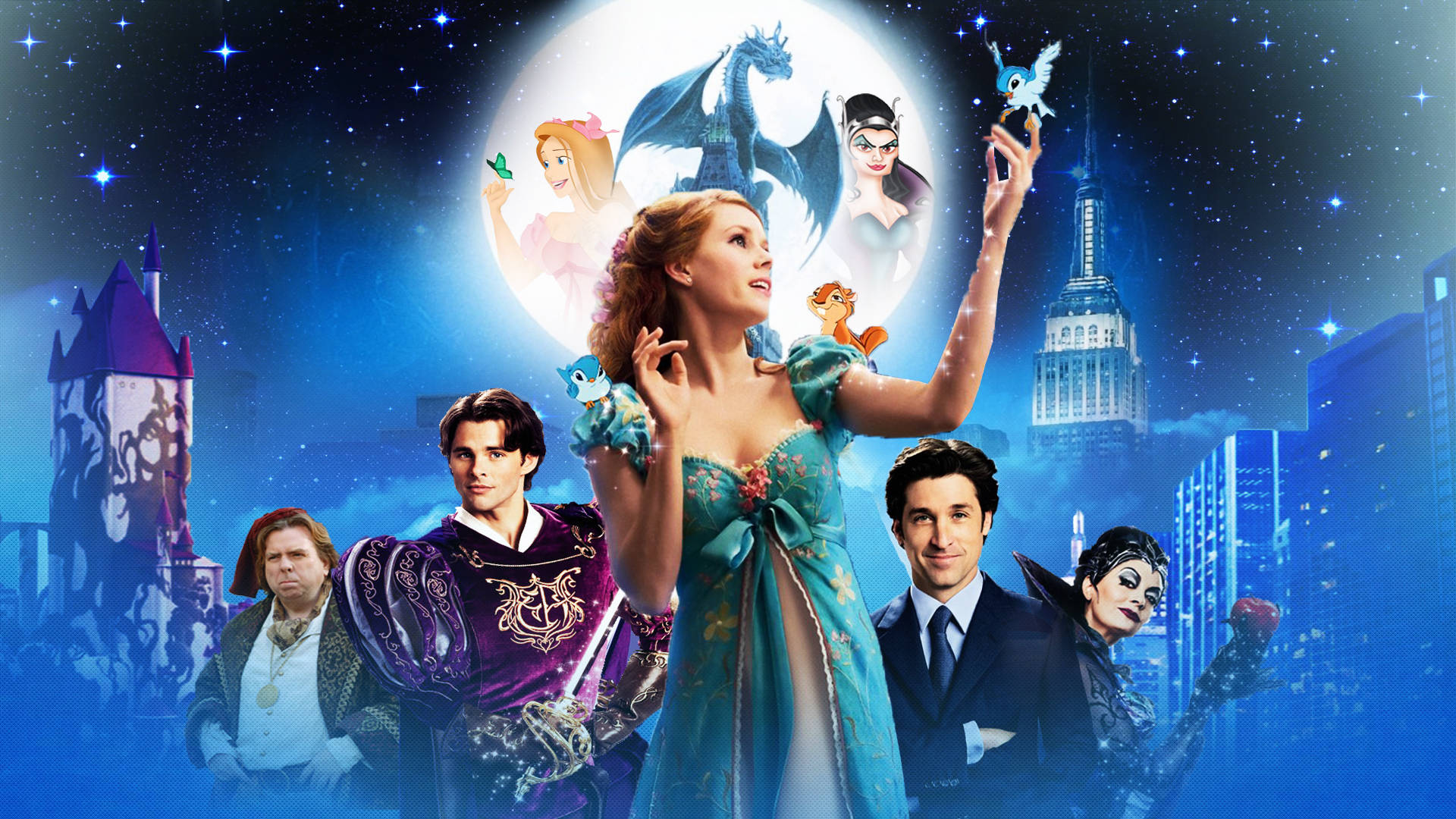 Spellbinding Movie - Disney's Enchanted Background