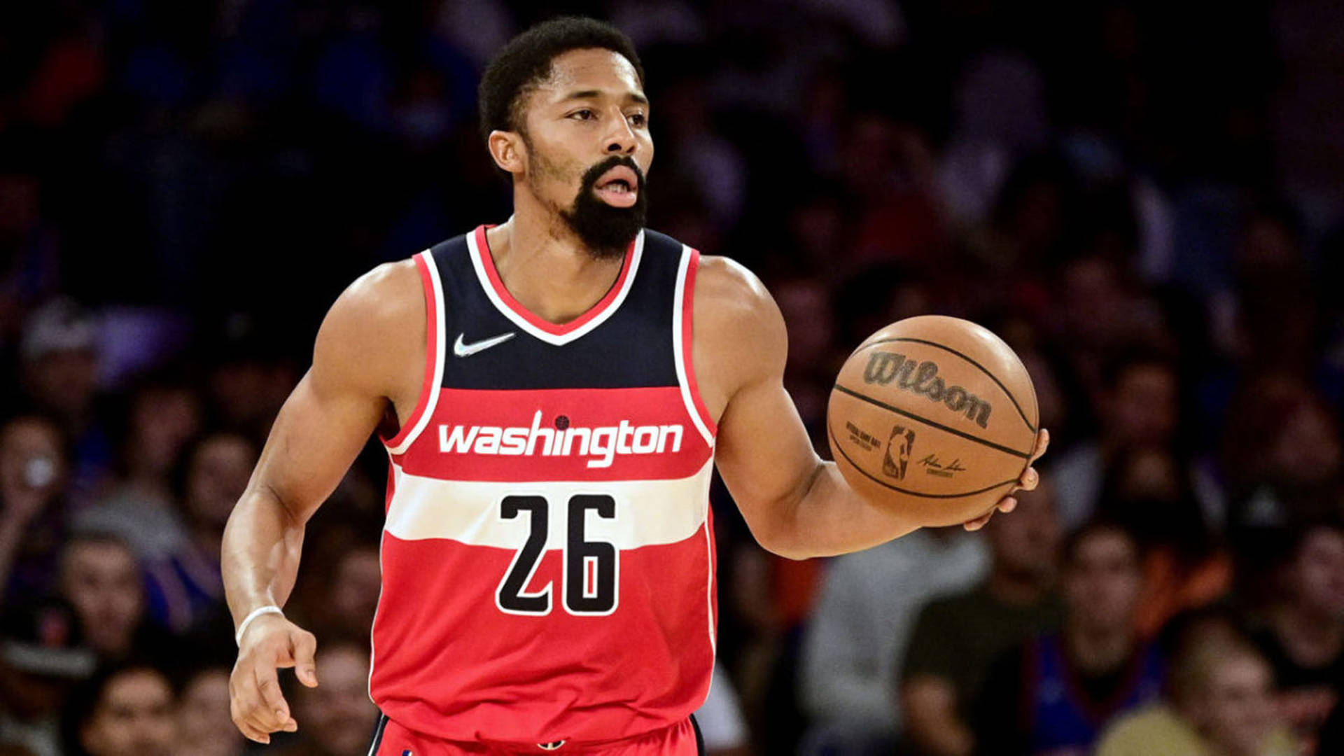 Spencer Dinwiddie Against Knicks Background