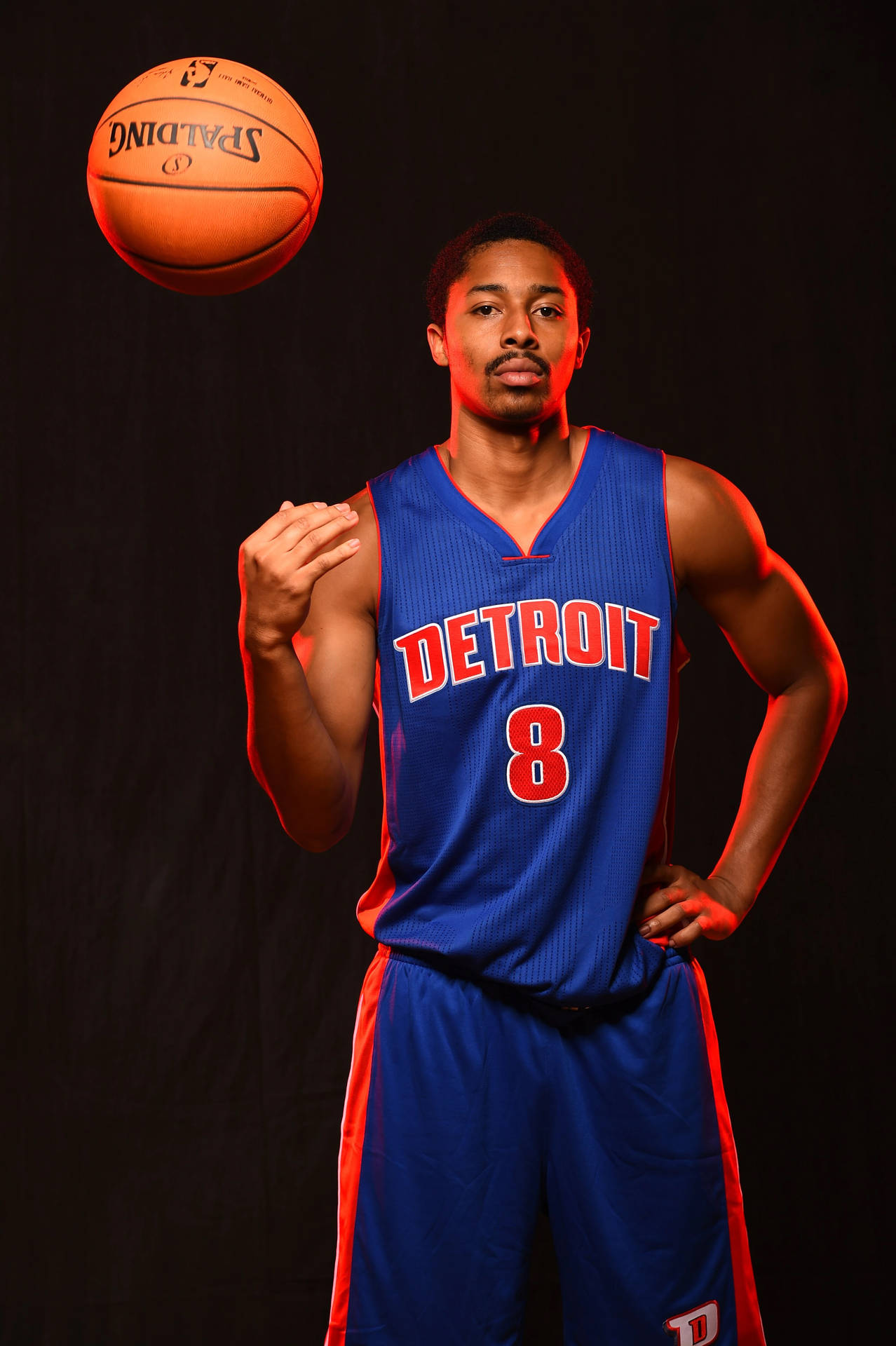 Spencer Dinwiddie Ball Trick Pose Background