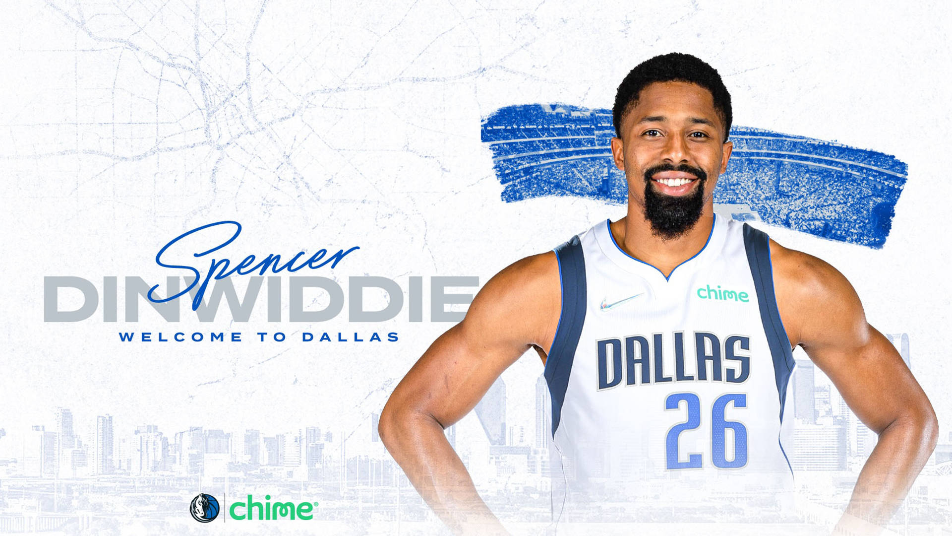 Spencer Dinwiddie Dallas Poster Background