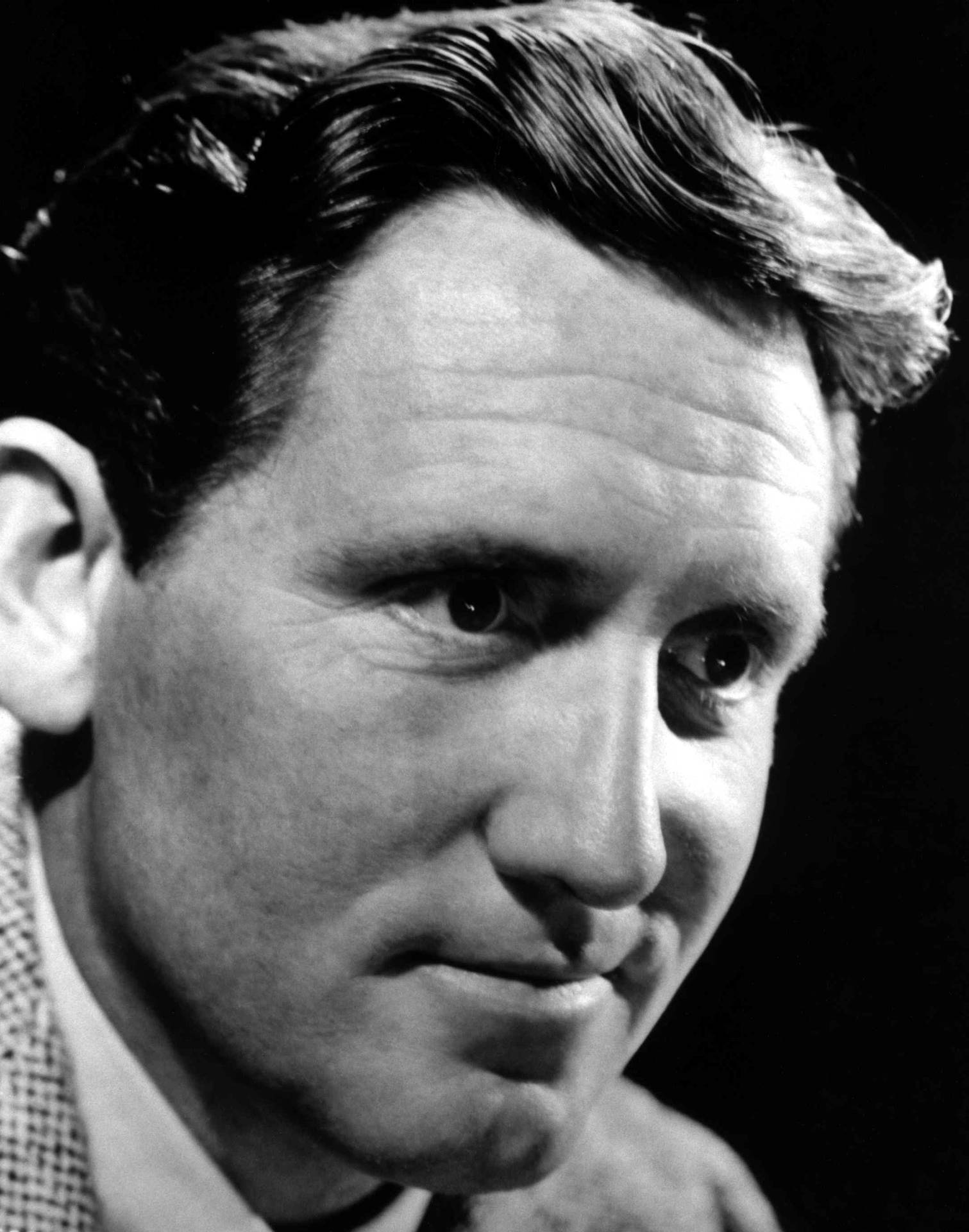 Spencer Tracy Portrait 1936 Black And White Background