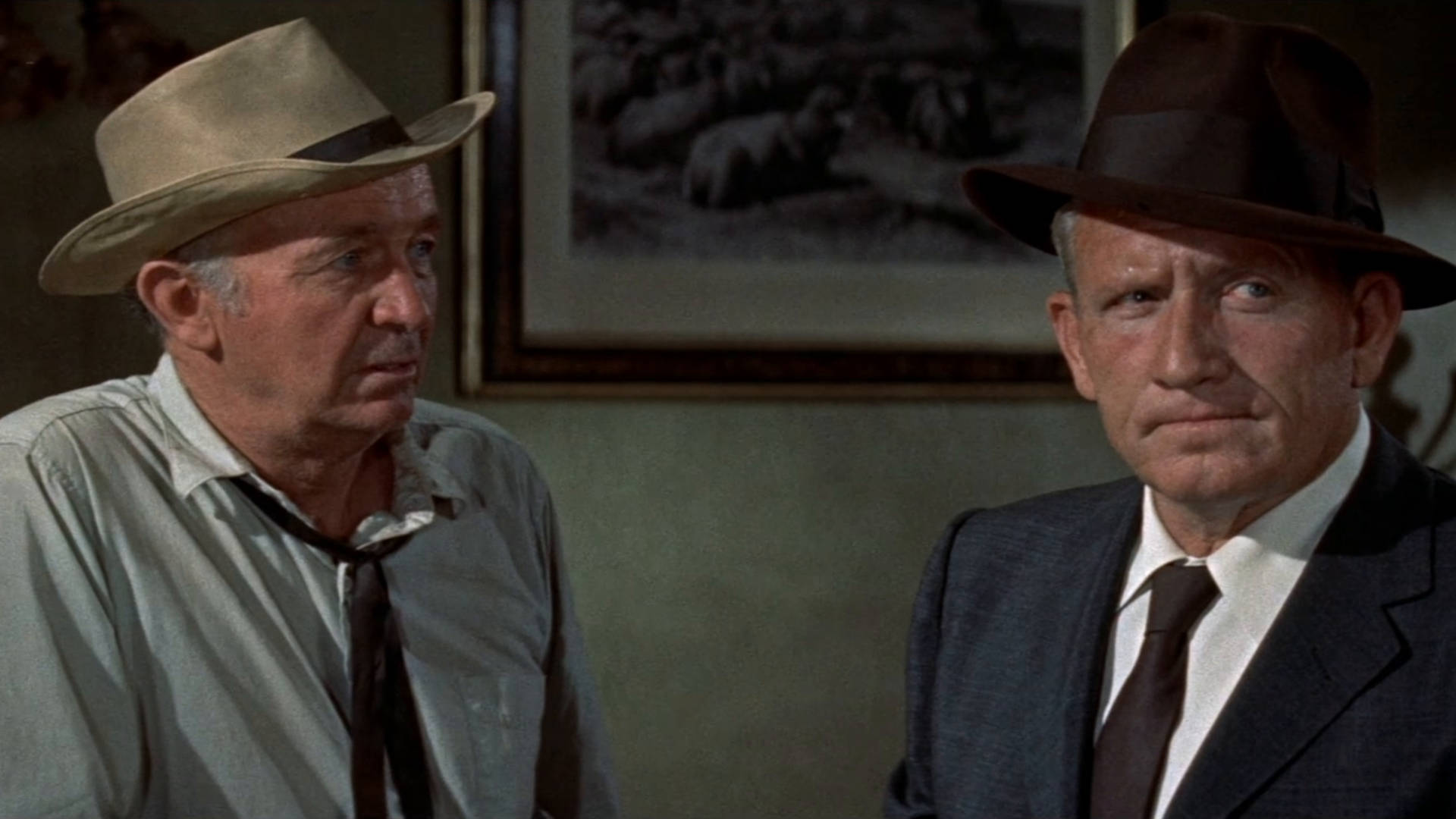 Spencer Tracy Walter Brennan Bad Day At Black Rock Background