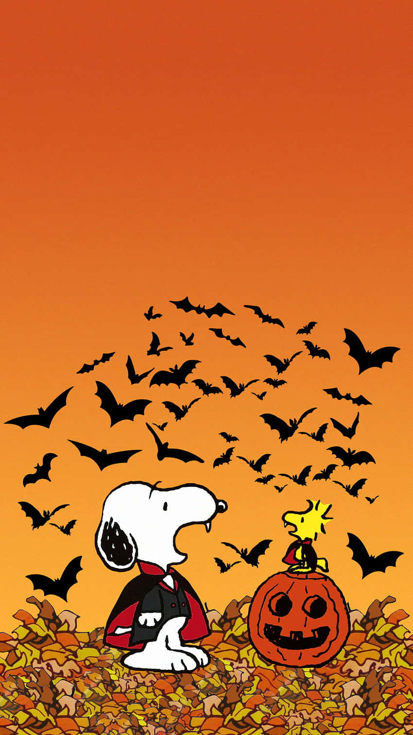 Spend Halloween With The Peanuts Background
