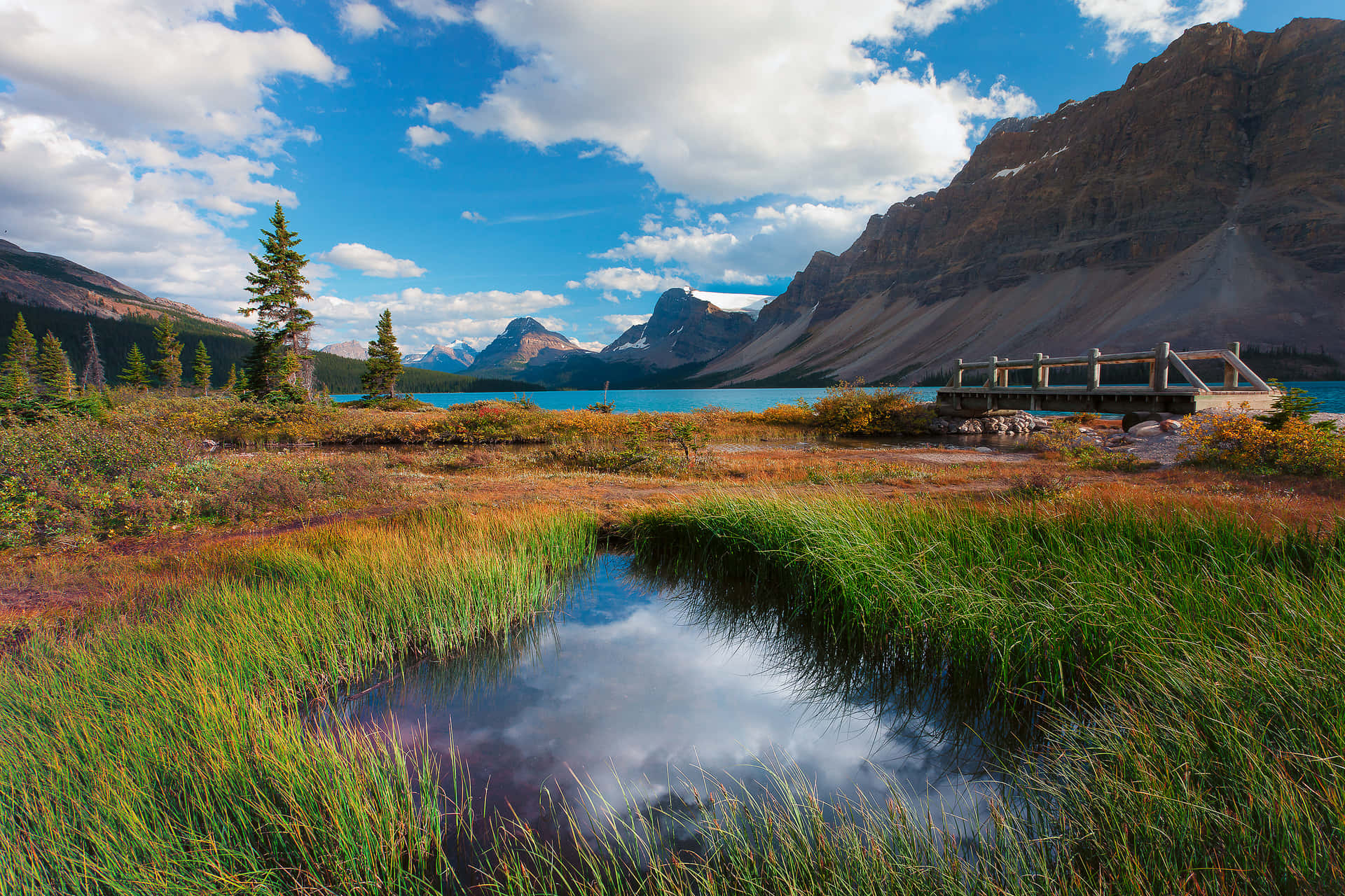 Spend Peaceful Moments In An Idyllic Mountain Lake Background