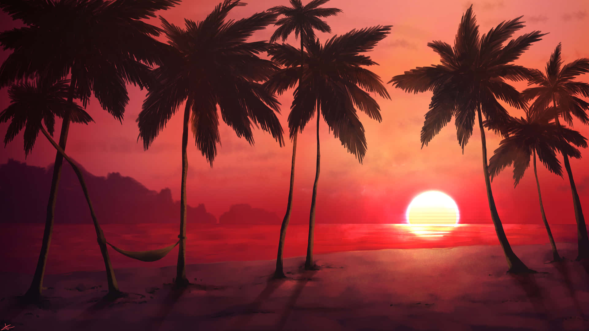 Spend The Day Relaxing At A Beautiful Tropical Beach Background