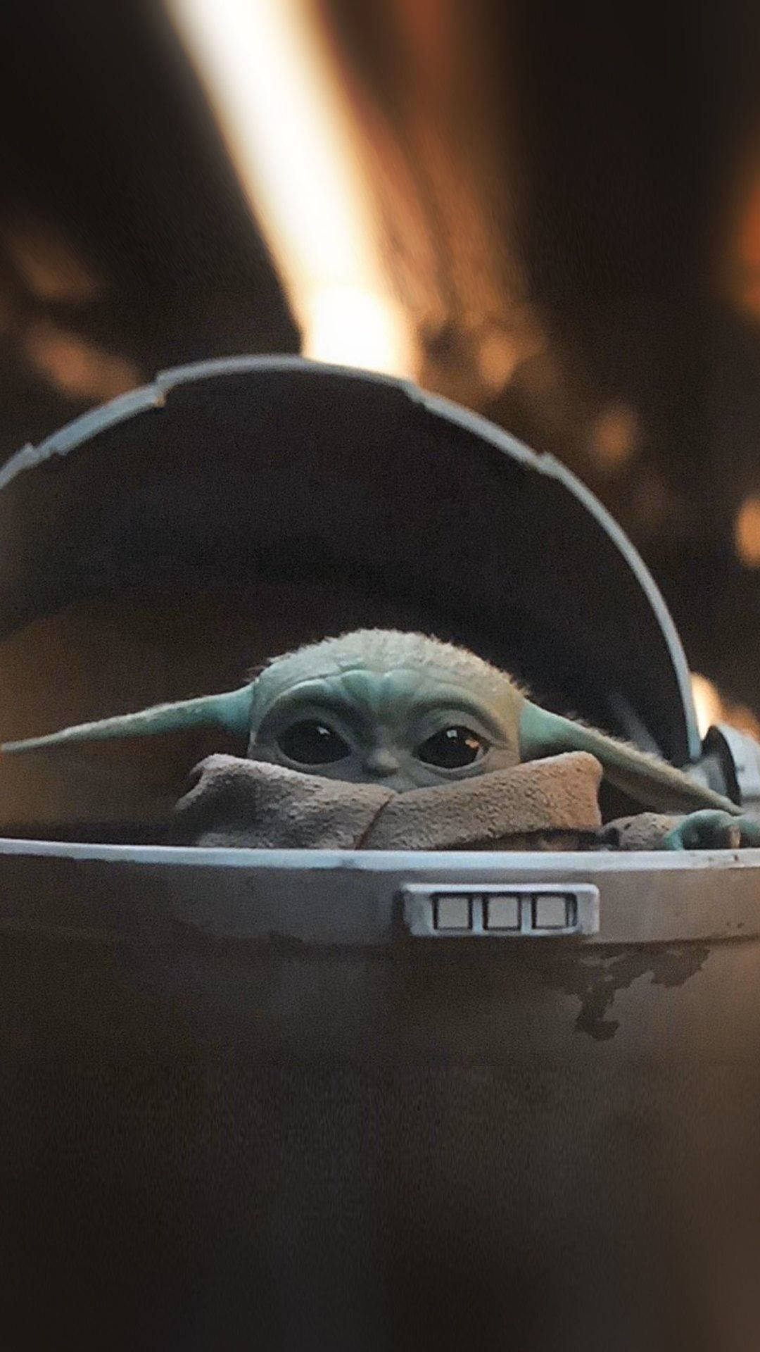 Sphere Capsule Of Baby Yoda Background