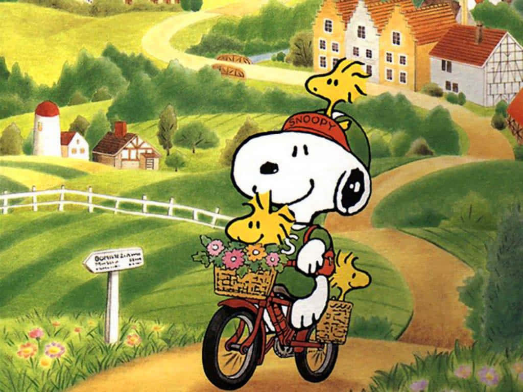 Spice Up Your Fall Season With Snoopy And His Autumn Vibes! Background