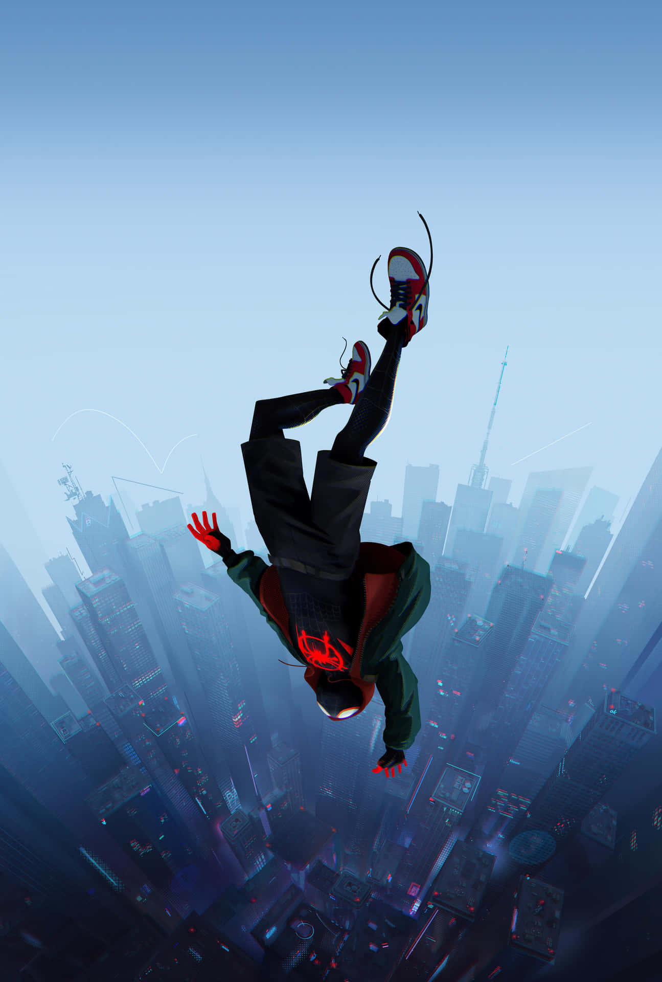 Spider Man Aesthetic Free Fall Background