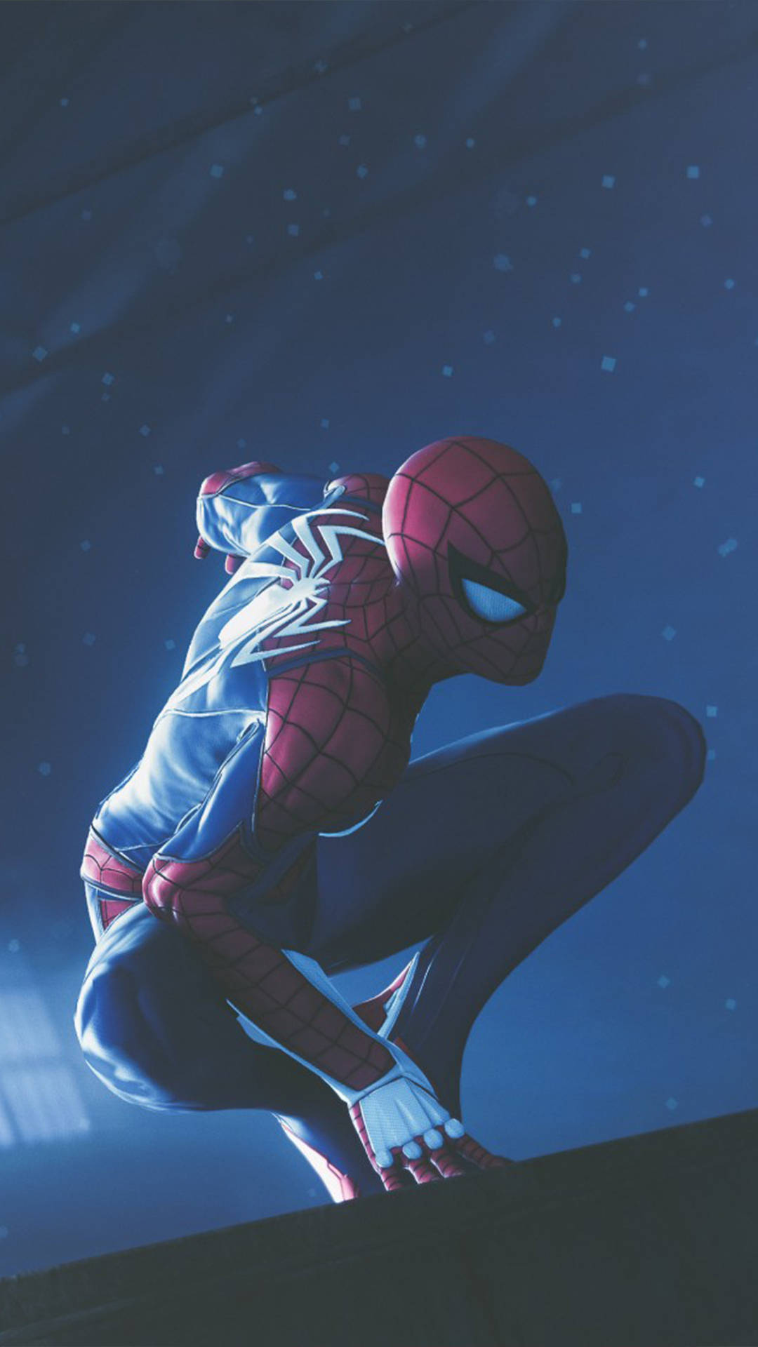 Spider Man At Night Mobile Background