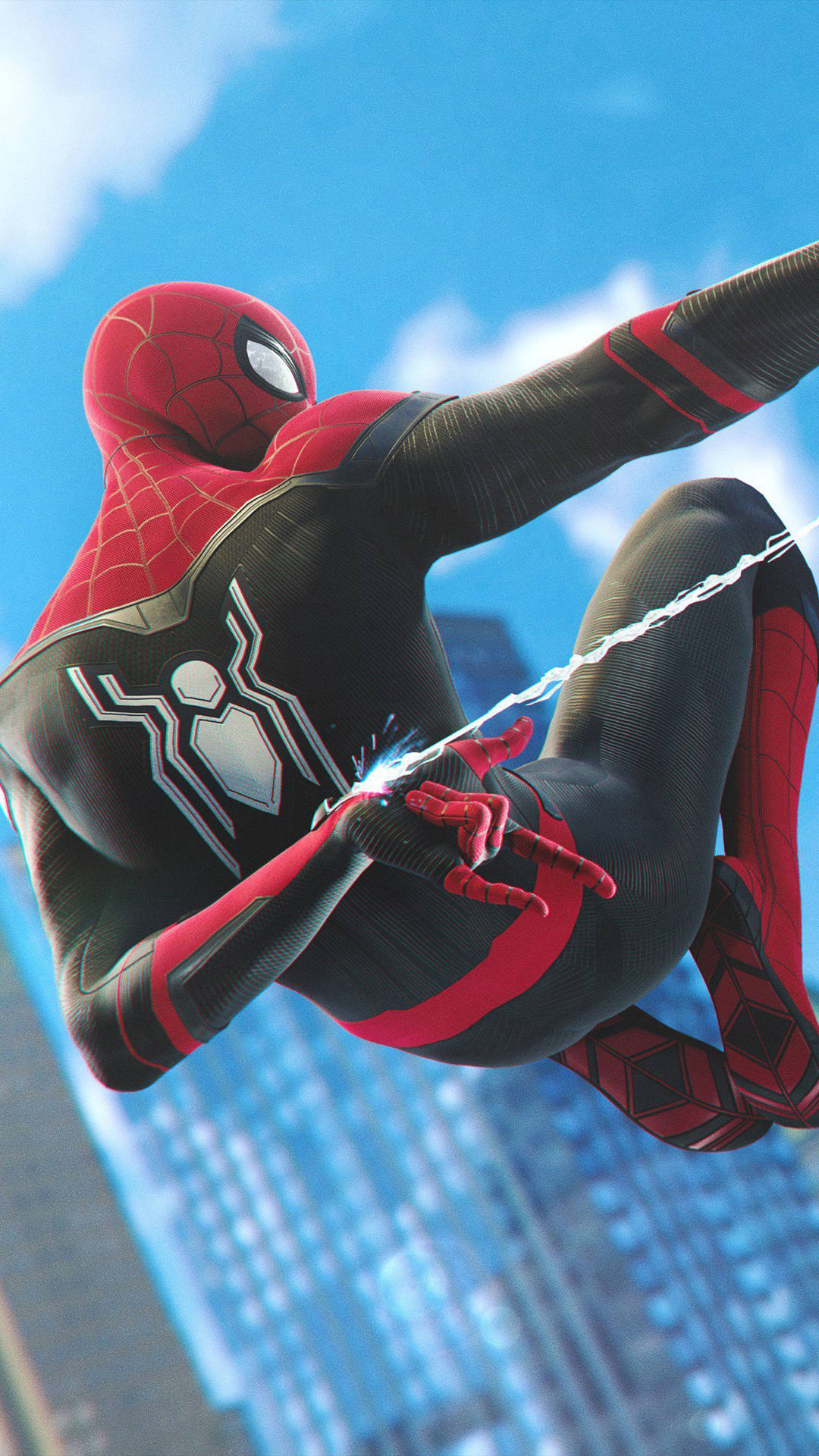 Spider Man Back Mobile Background