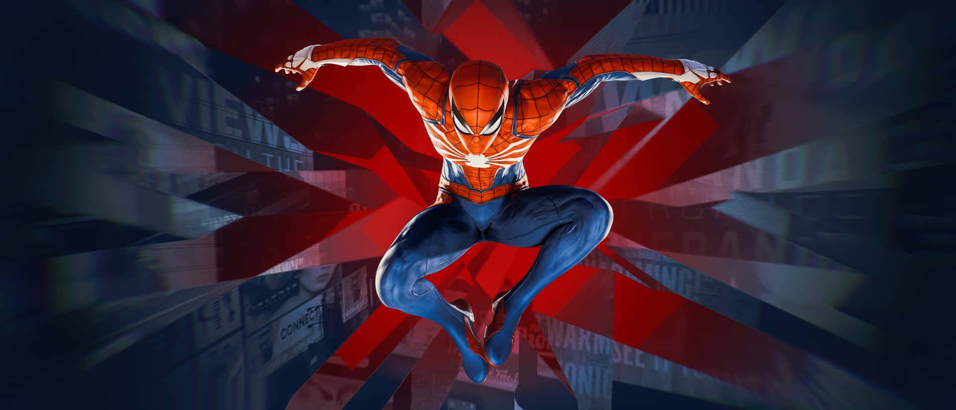 Spider Man Being Cool And Heroic. Background