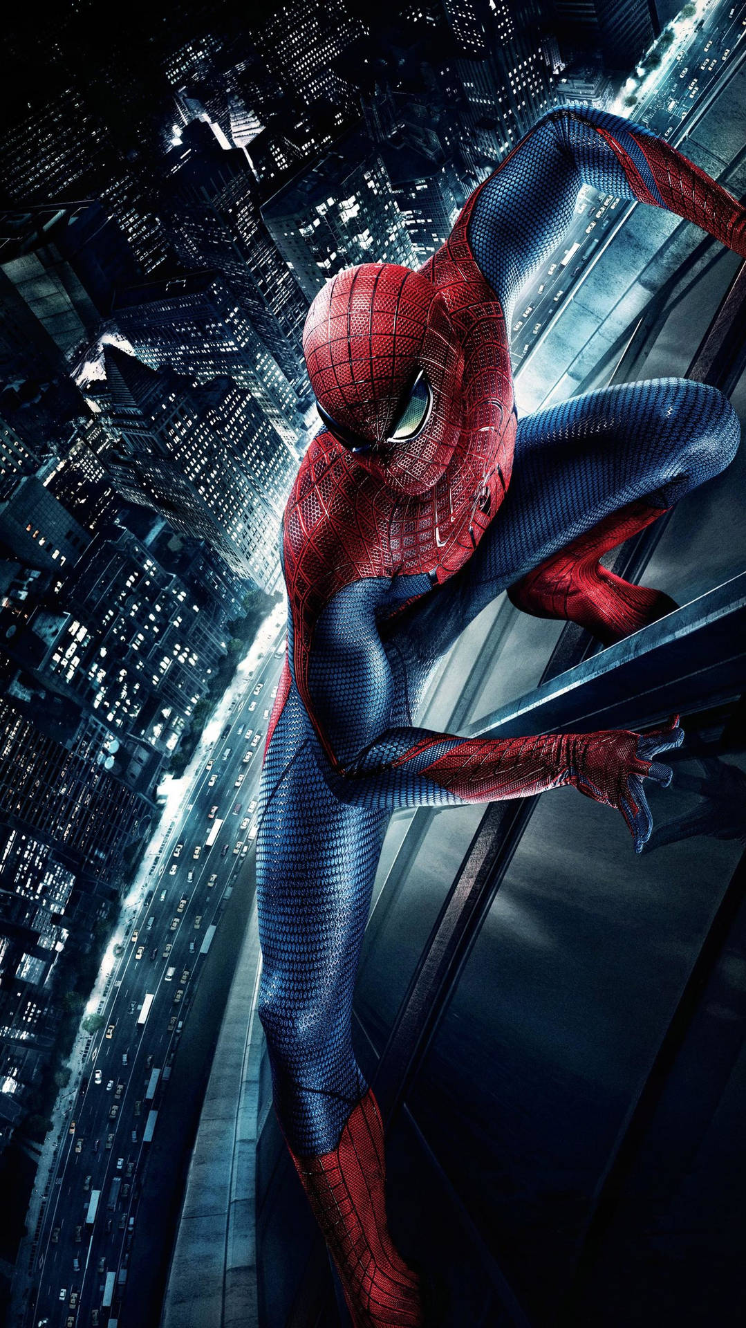 Spider Man Building Wall Mobile Background
