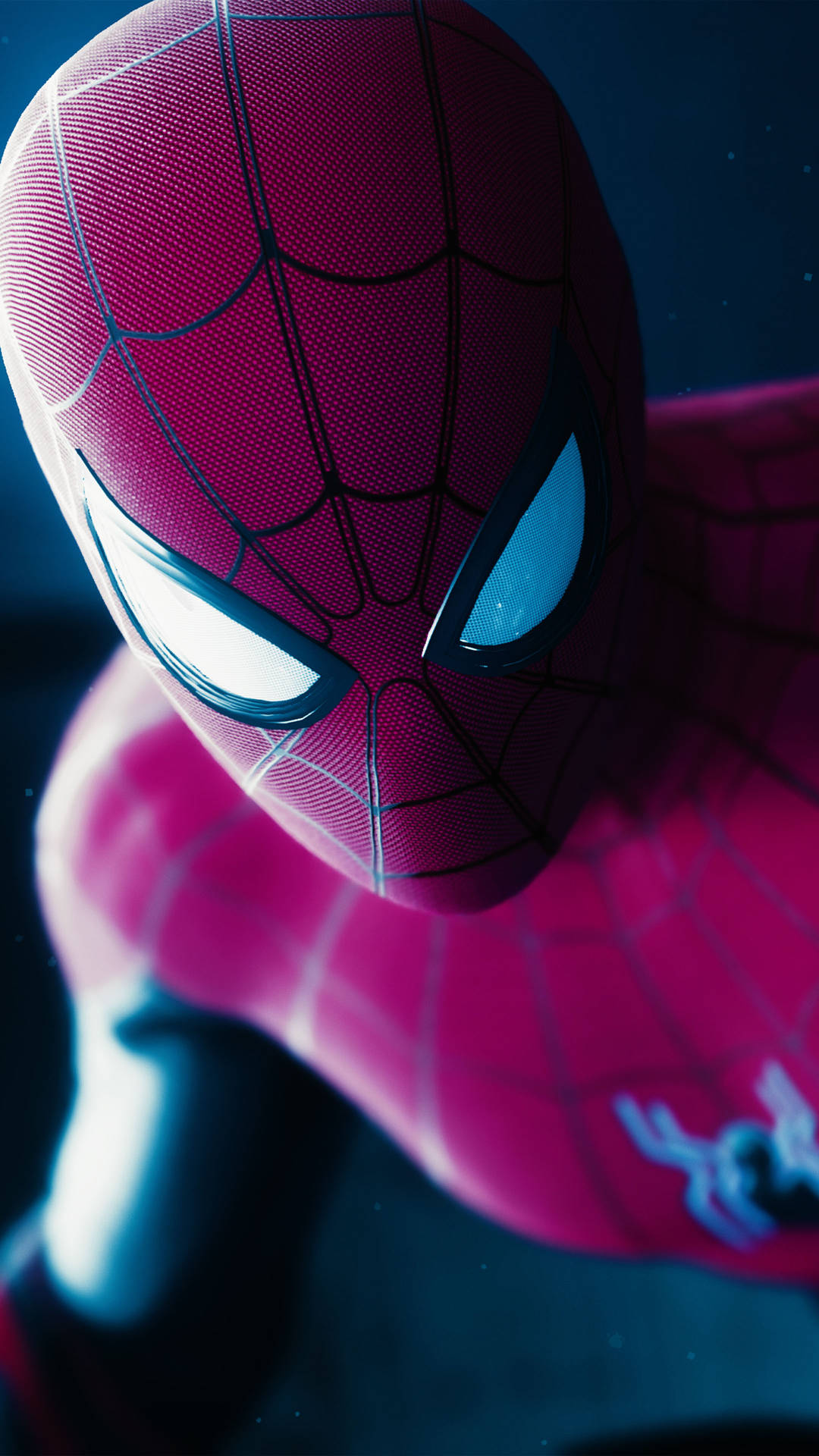 Spider Man Close Up Mobile Background