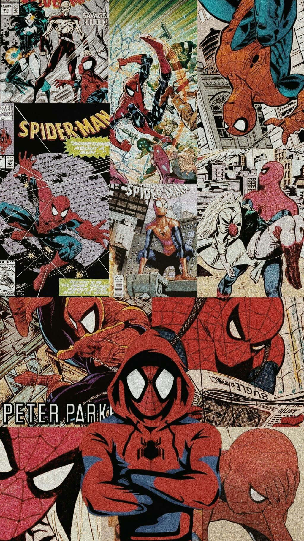 Spider - Man Comics Collage