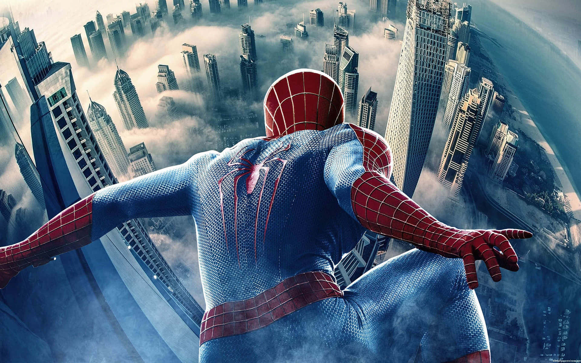 Spider Man Cool Watches Over City
