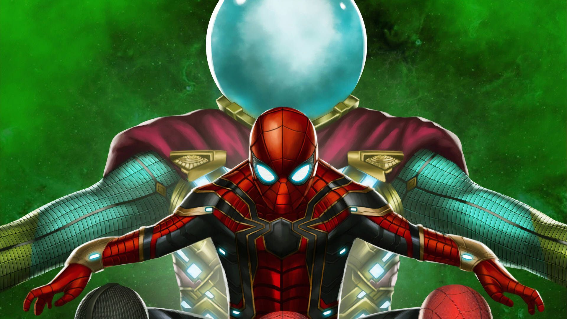 Spider Man Far From Home Mysterio Art Background