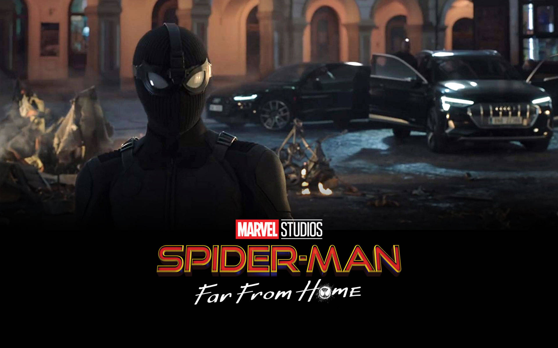 Spider Man Far From Home Teaser Poster Background