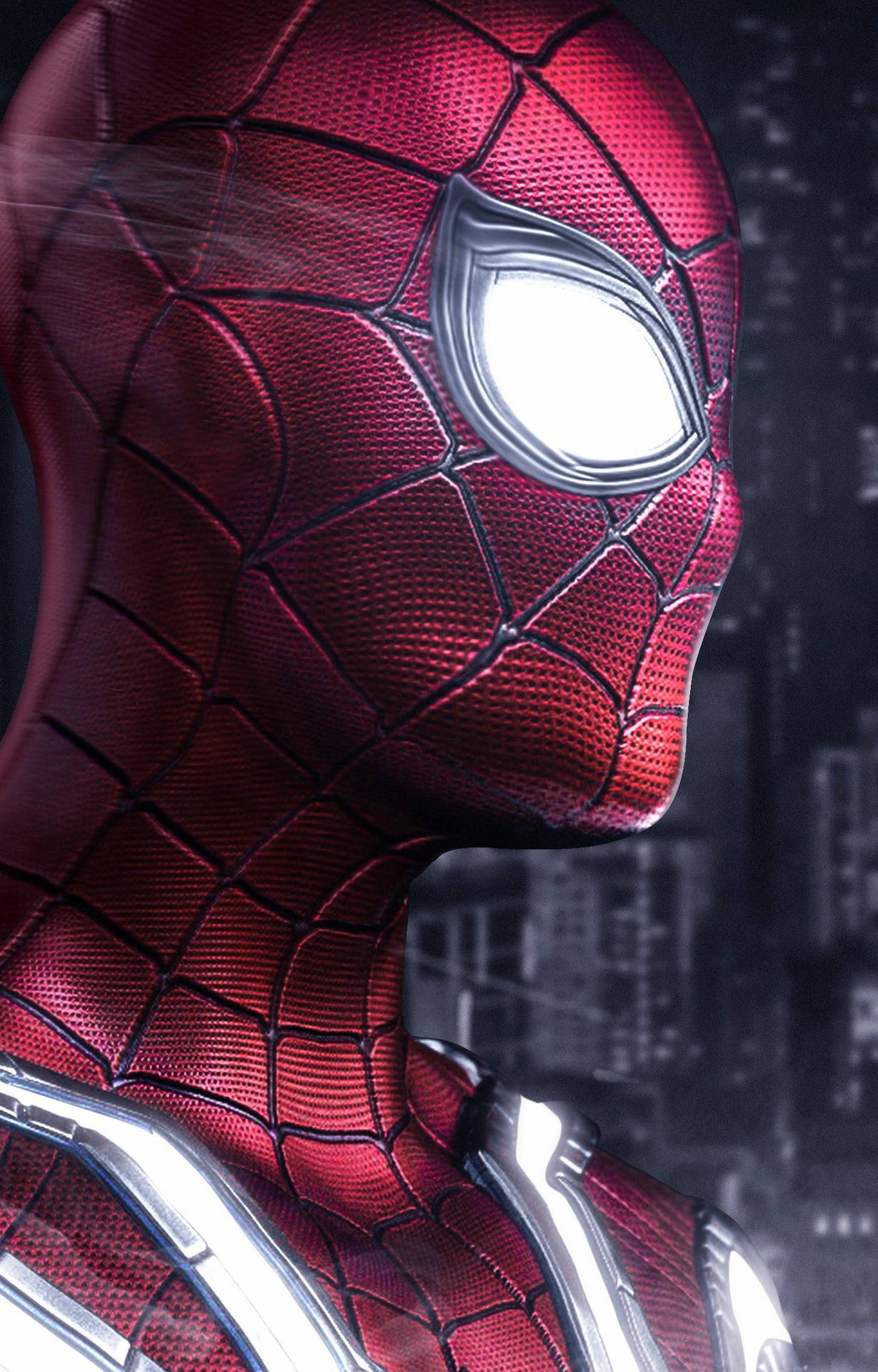 Spider Man Glowing Eyes Mobile Background