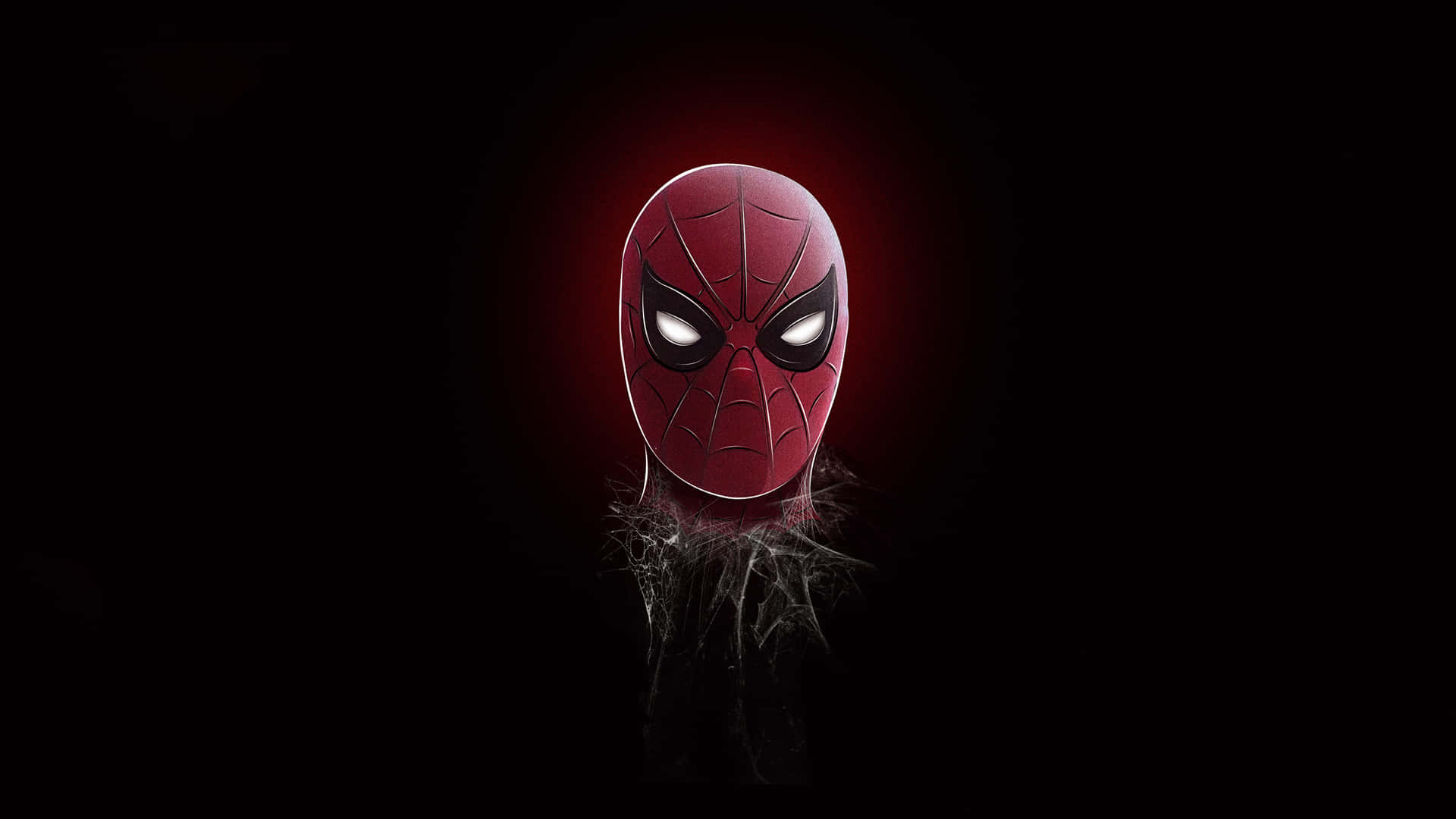 Spider-man Head 1920 X 1080 Minimalist Background