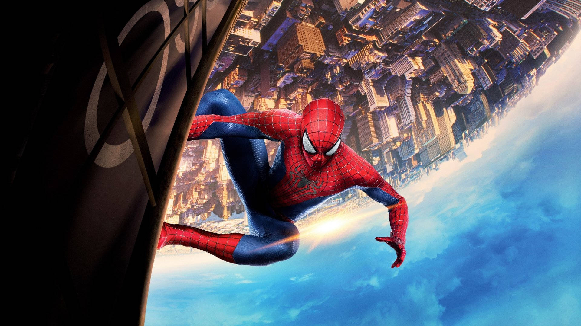 Spider Man Holding On 4k Background