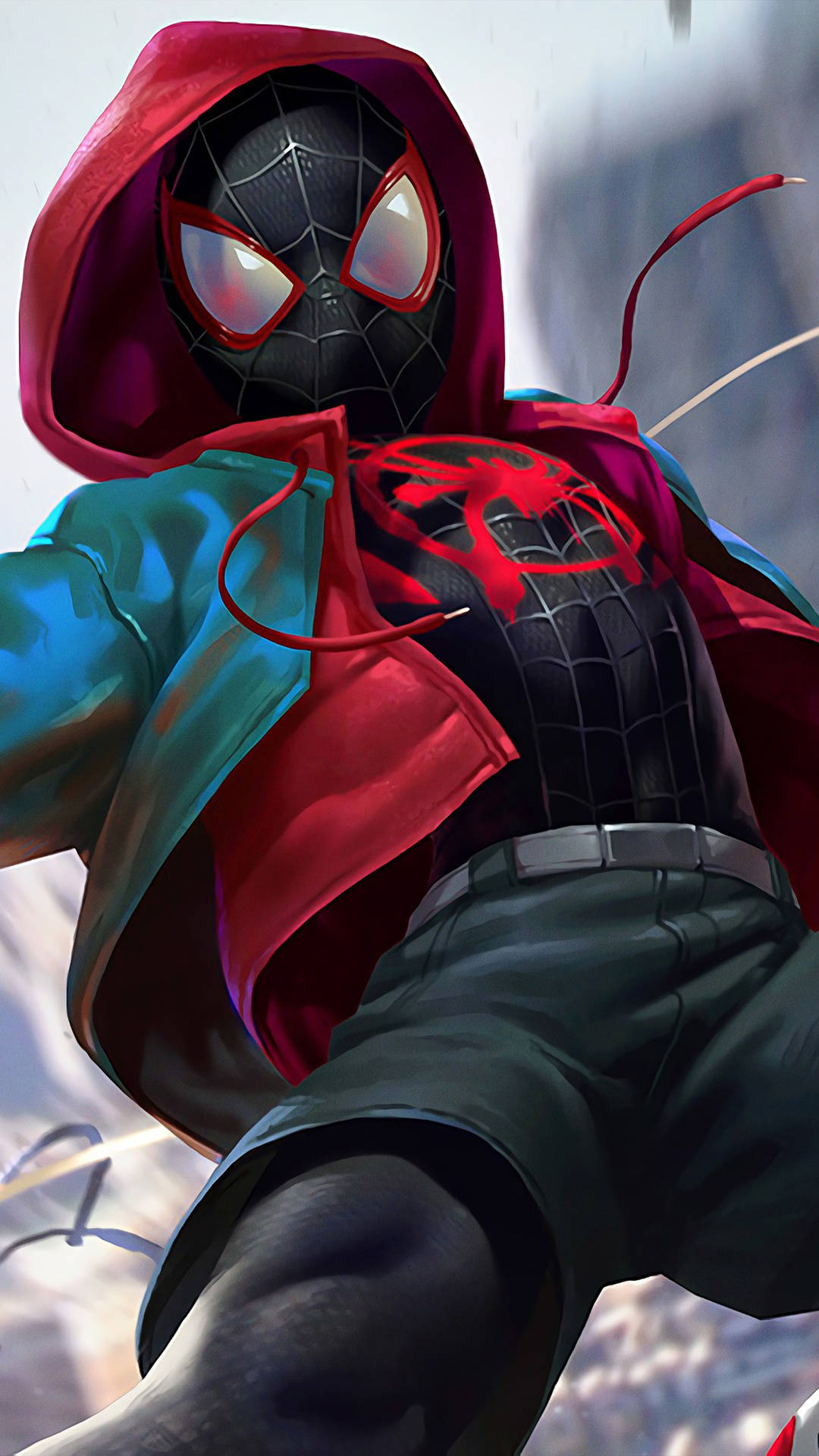 Spider Man Hoodie Mobile Background