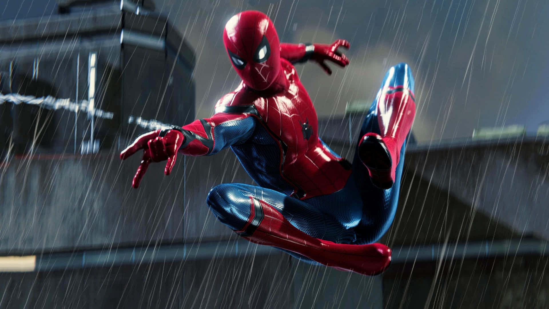 Spider Man In The Rain Background