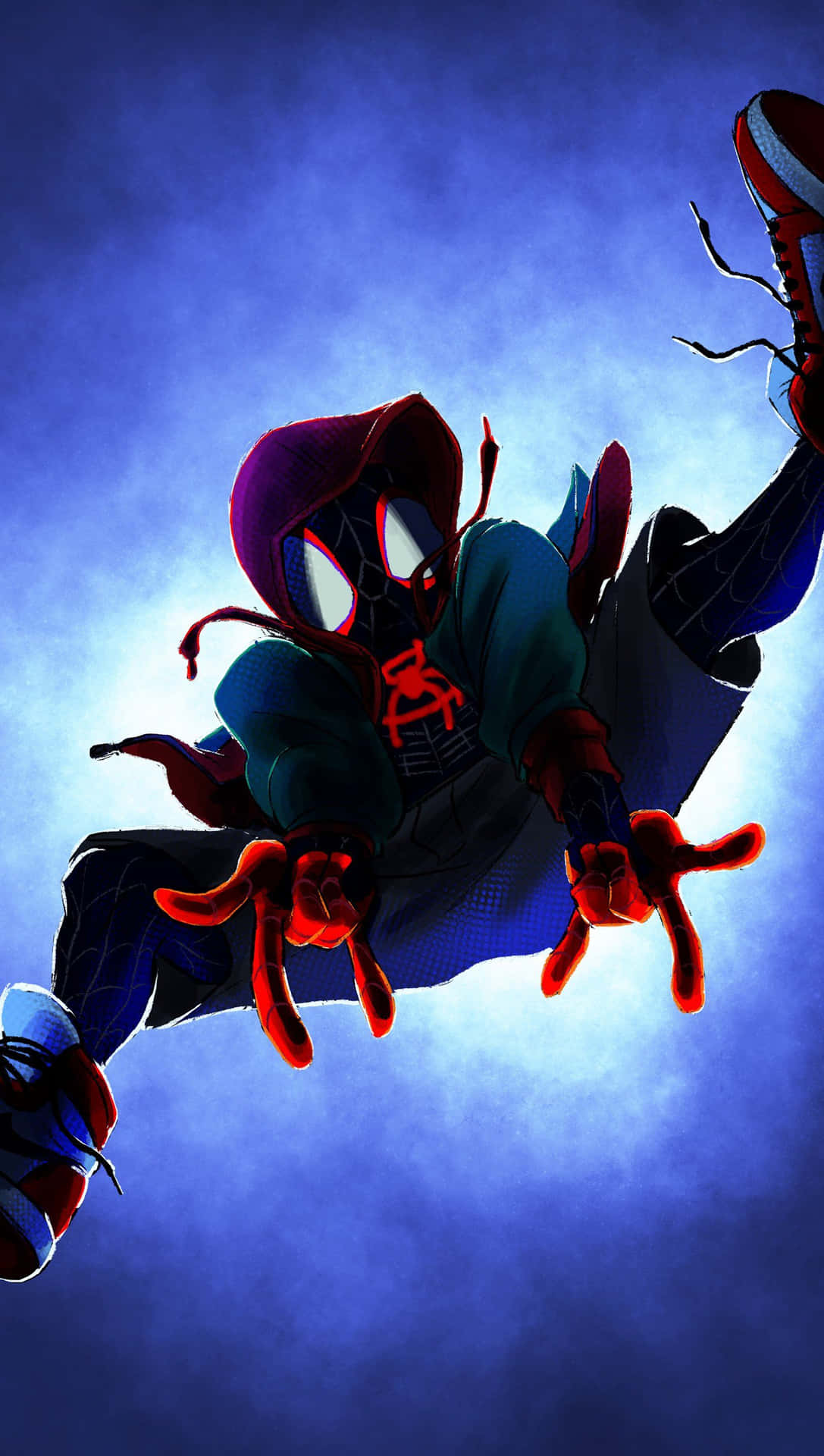 Spider-man: Into The Spider-verse 4k Purple Background Background