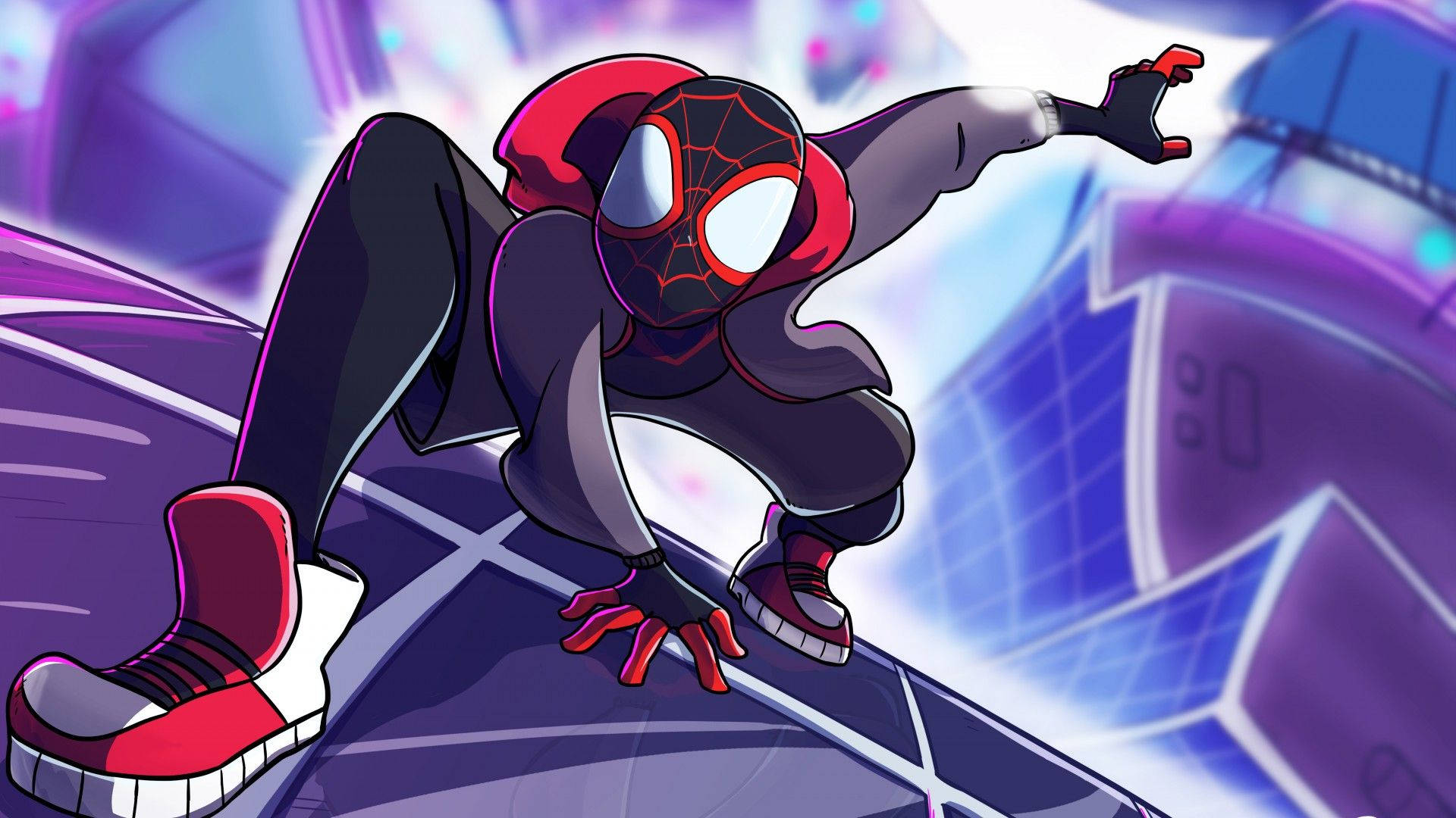 Spider Man Into The Spider Verse Anime Background