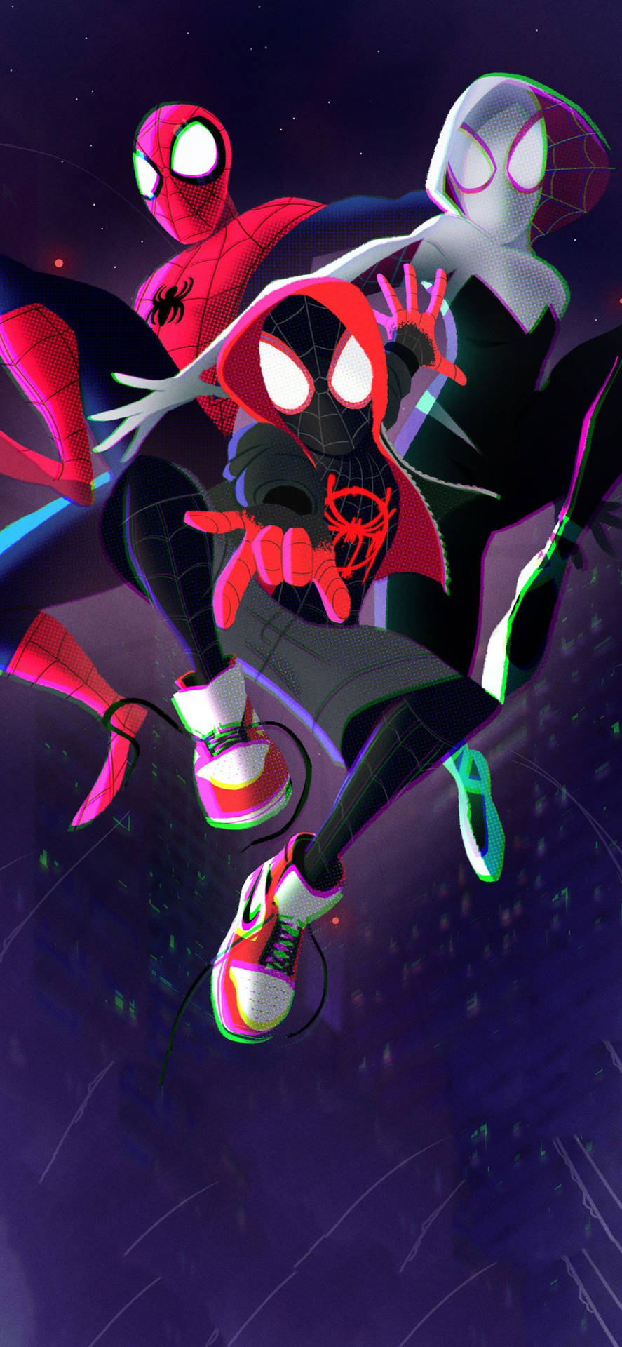 Spider-man Into The Spider-verse Mobile Background
