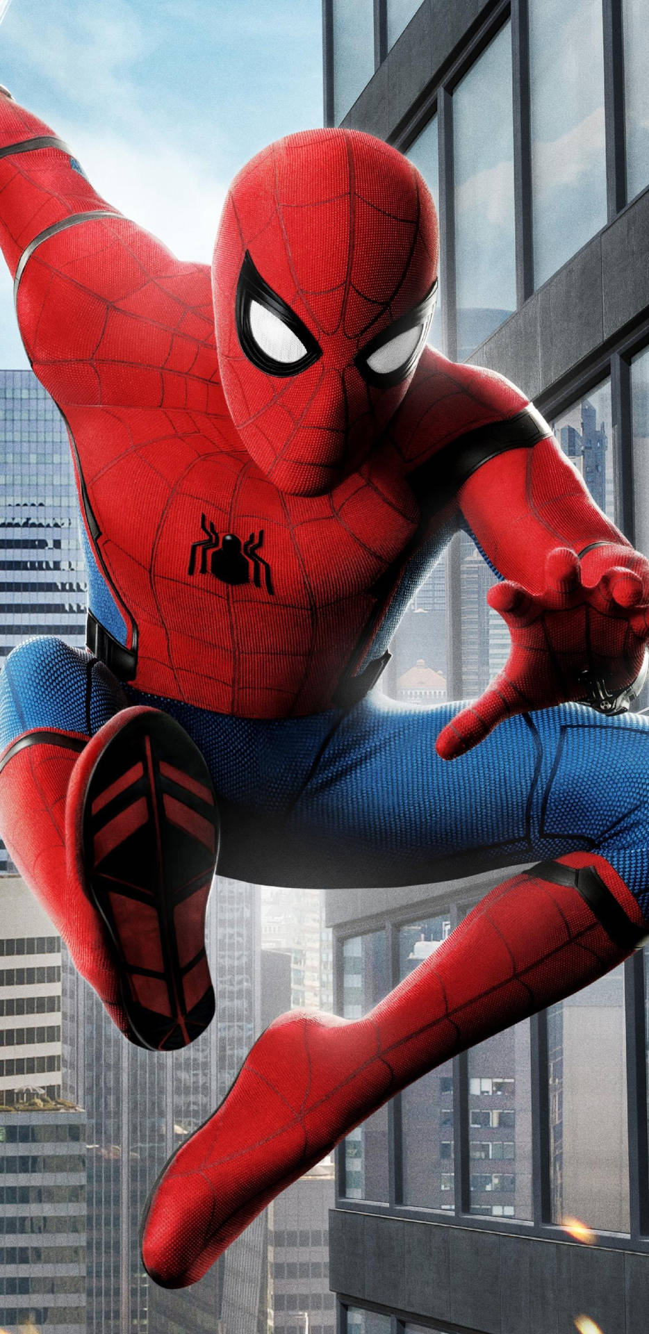 Spider Man Jump Mobile Background