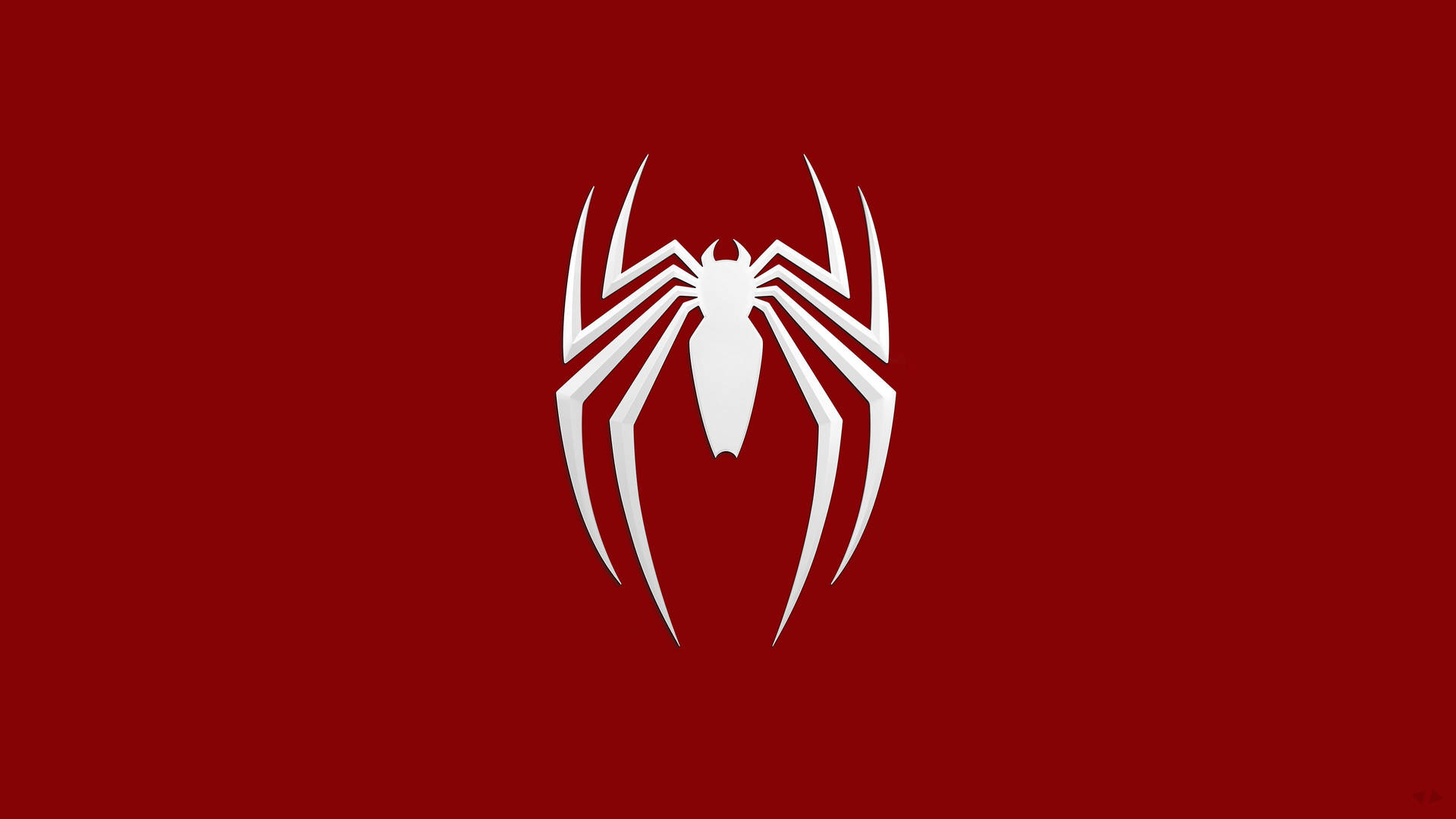 Spider Man Logo In White Background